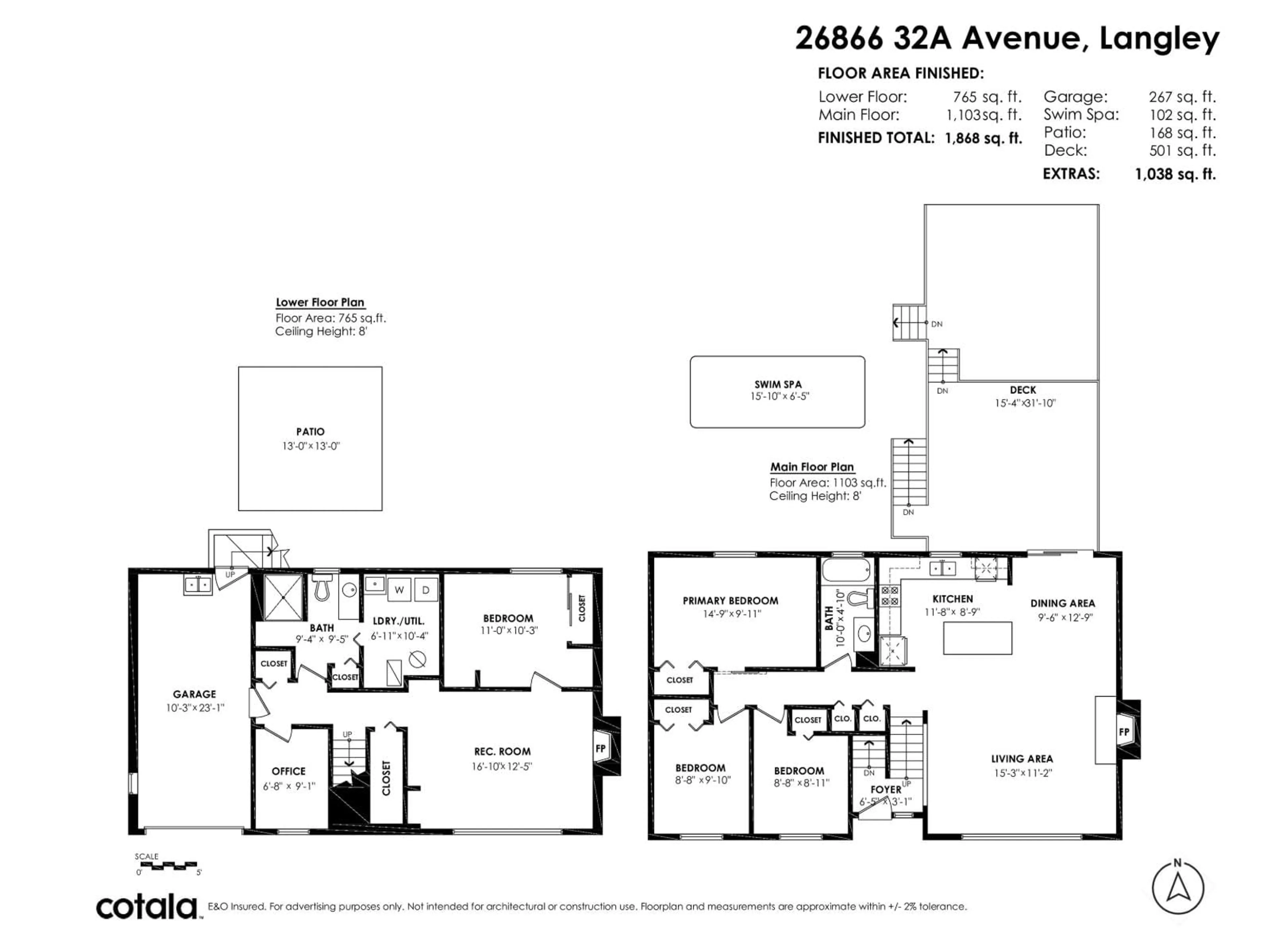 Floor plan for 26866 32A AVENUE, Langley British Columbia V4W3G4