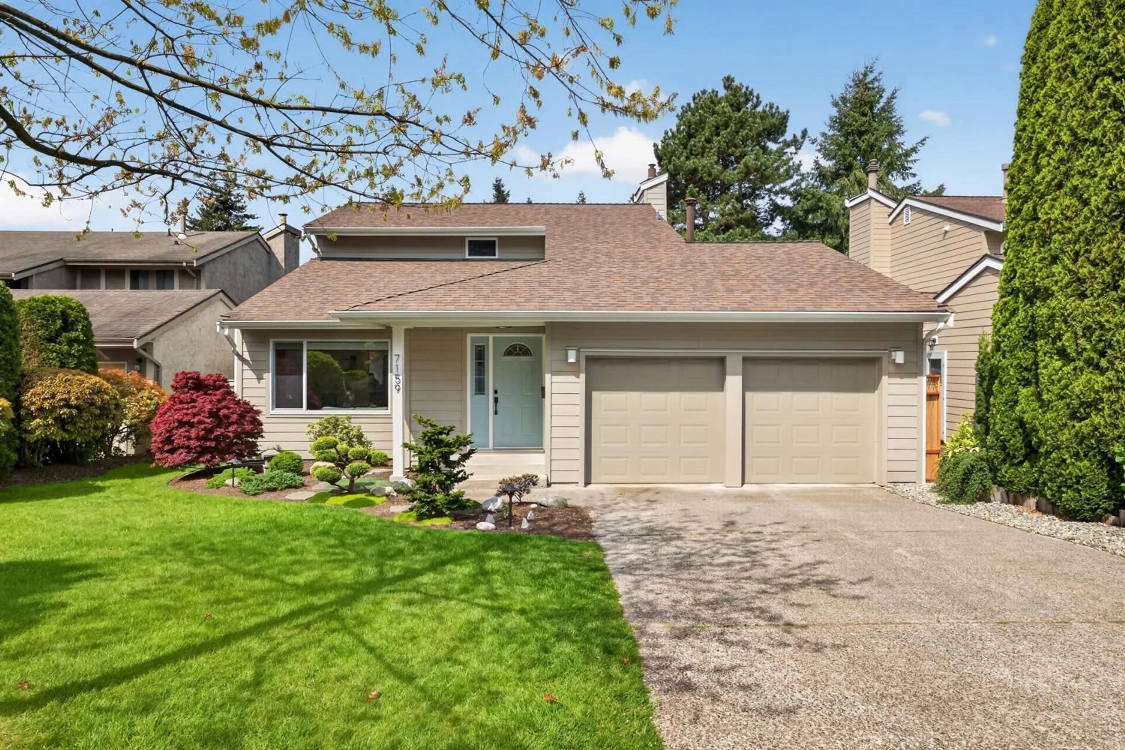 Home with vinyl exterior material, street for 7159 YORK CRESCENT, Delta British Columbia V4E2W8