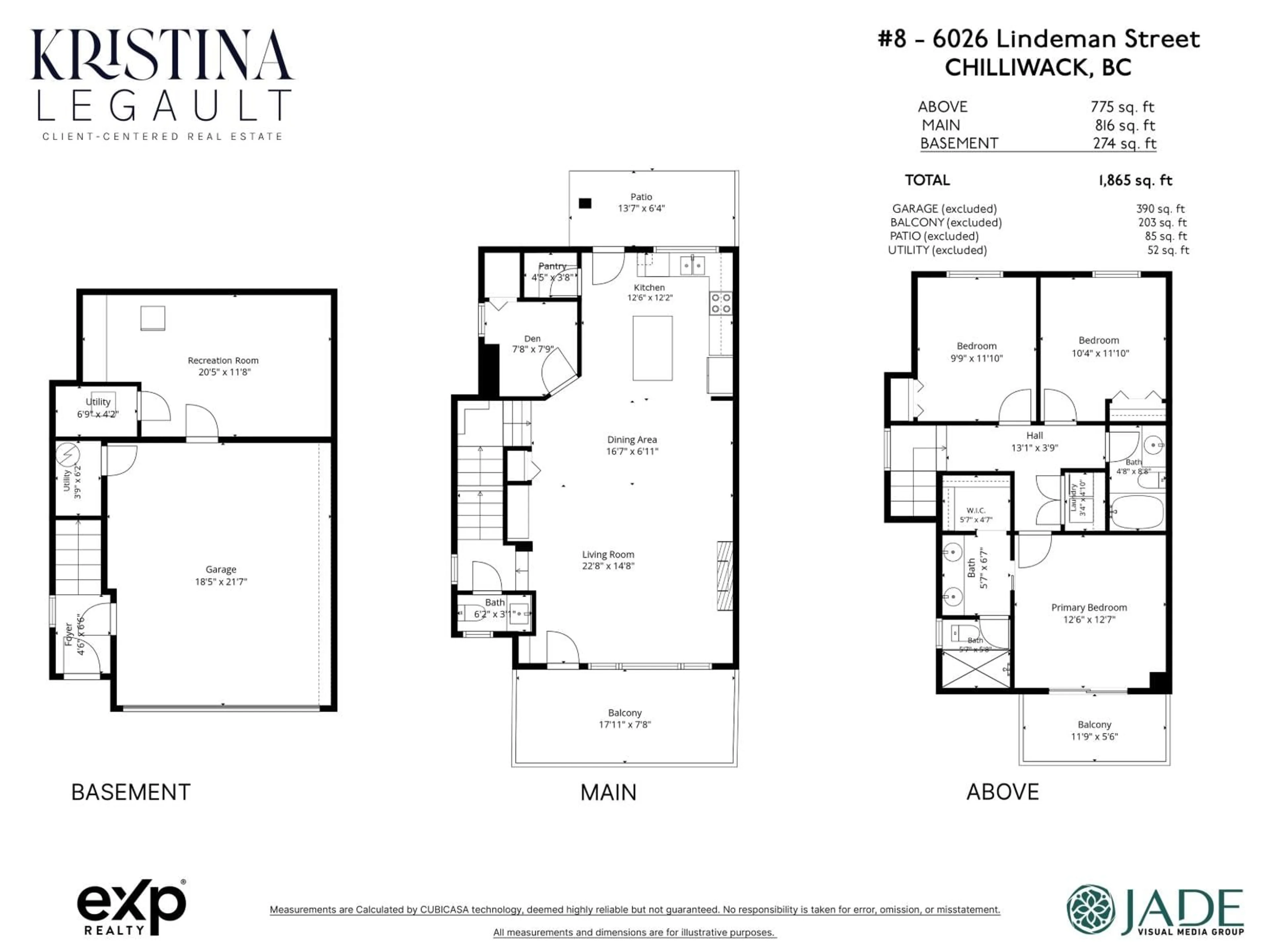 Floor plan for 8 - 6026 LINDEMAN STREET, Chilliwack British Columbia V2R0W1