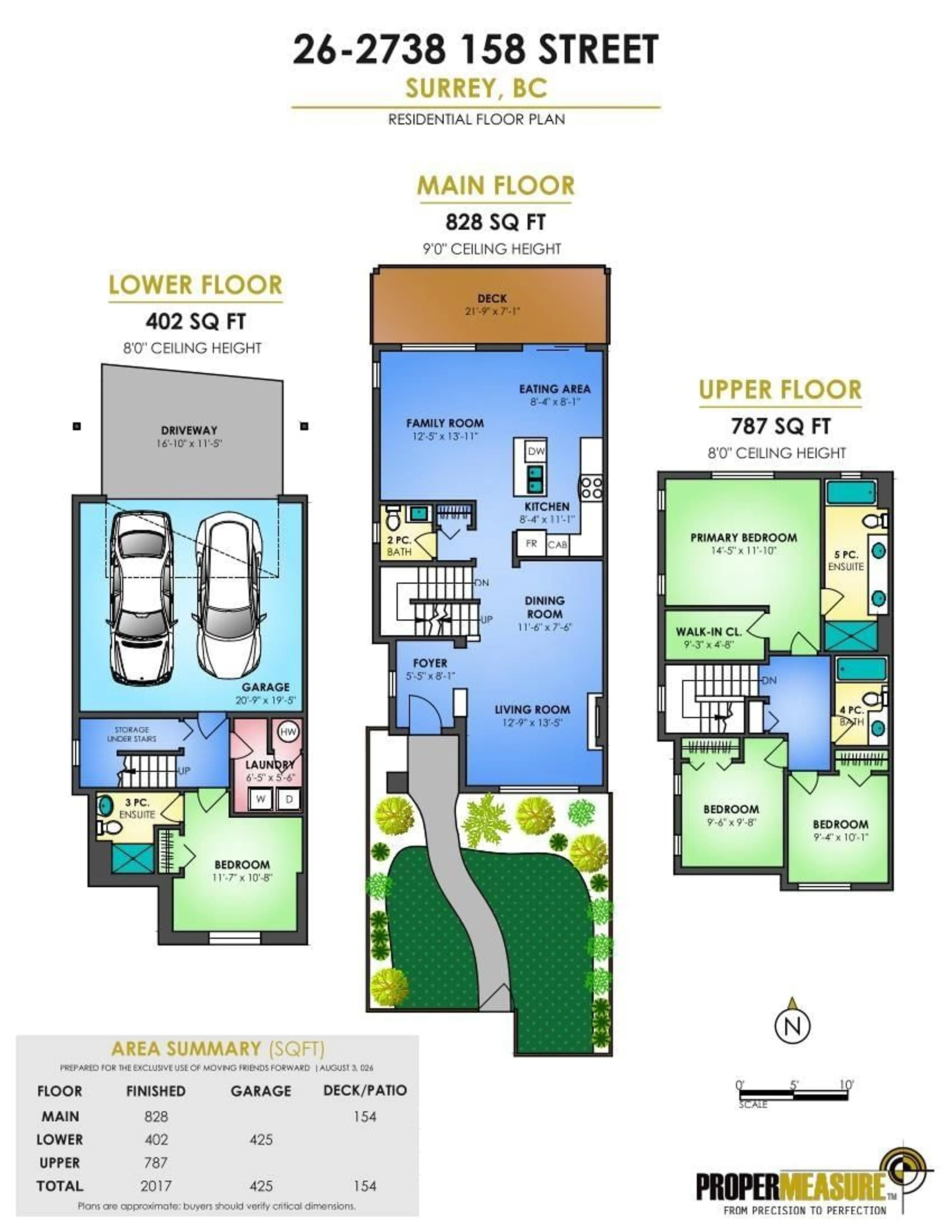 Floor plan for 26 - 2738 158 STREET, Surrey British Columbia V3Z3K3