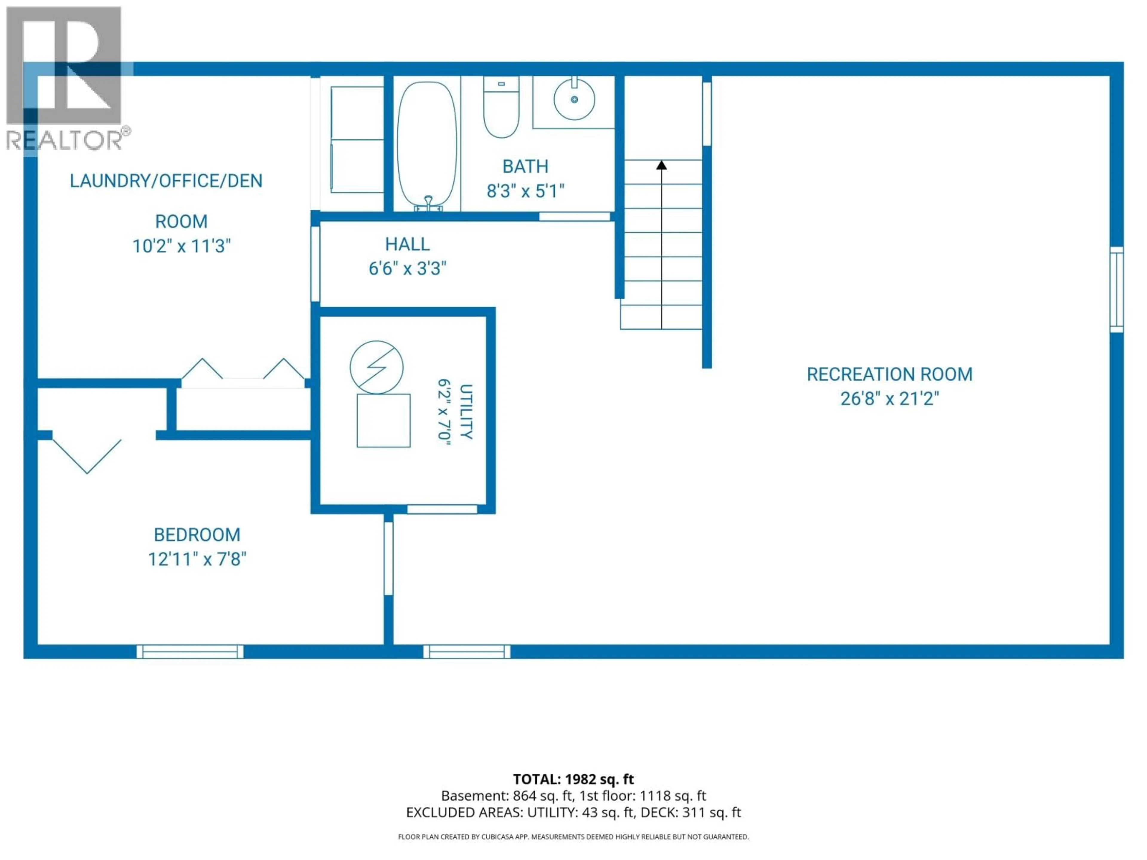 Floor plan for 3681 HAZEL DRIVE, Prince George British Columbia V2K1Z3