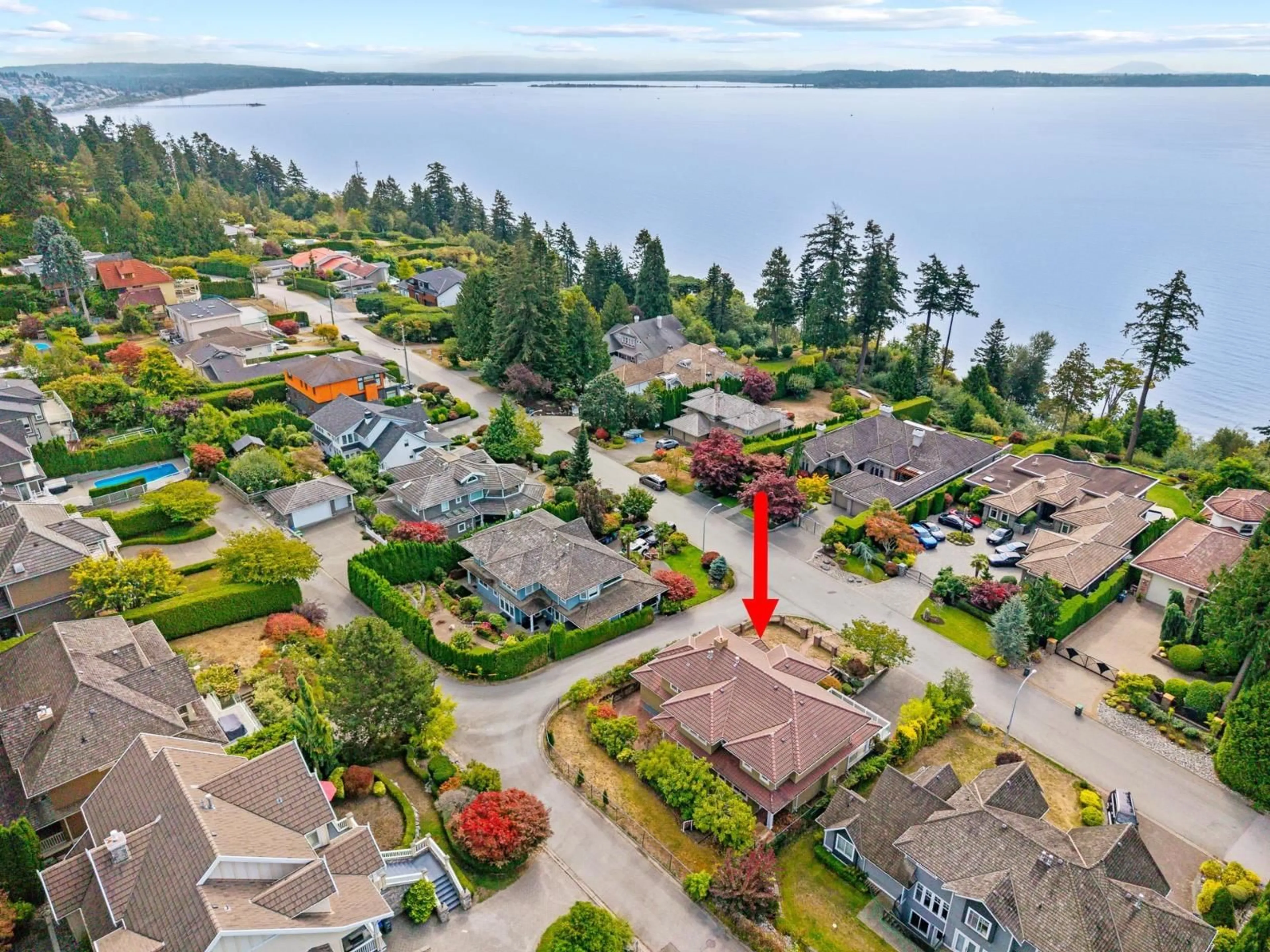 A pic from outside/outdoor area/front of a property/back of a property/a pic from drone, water/lake/river/ocean view for 13477 13A AVENUE, Surrey British Columbia V4A1C5