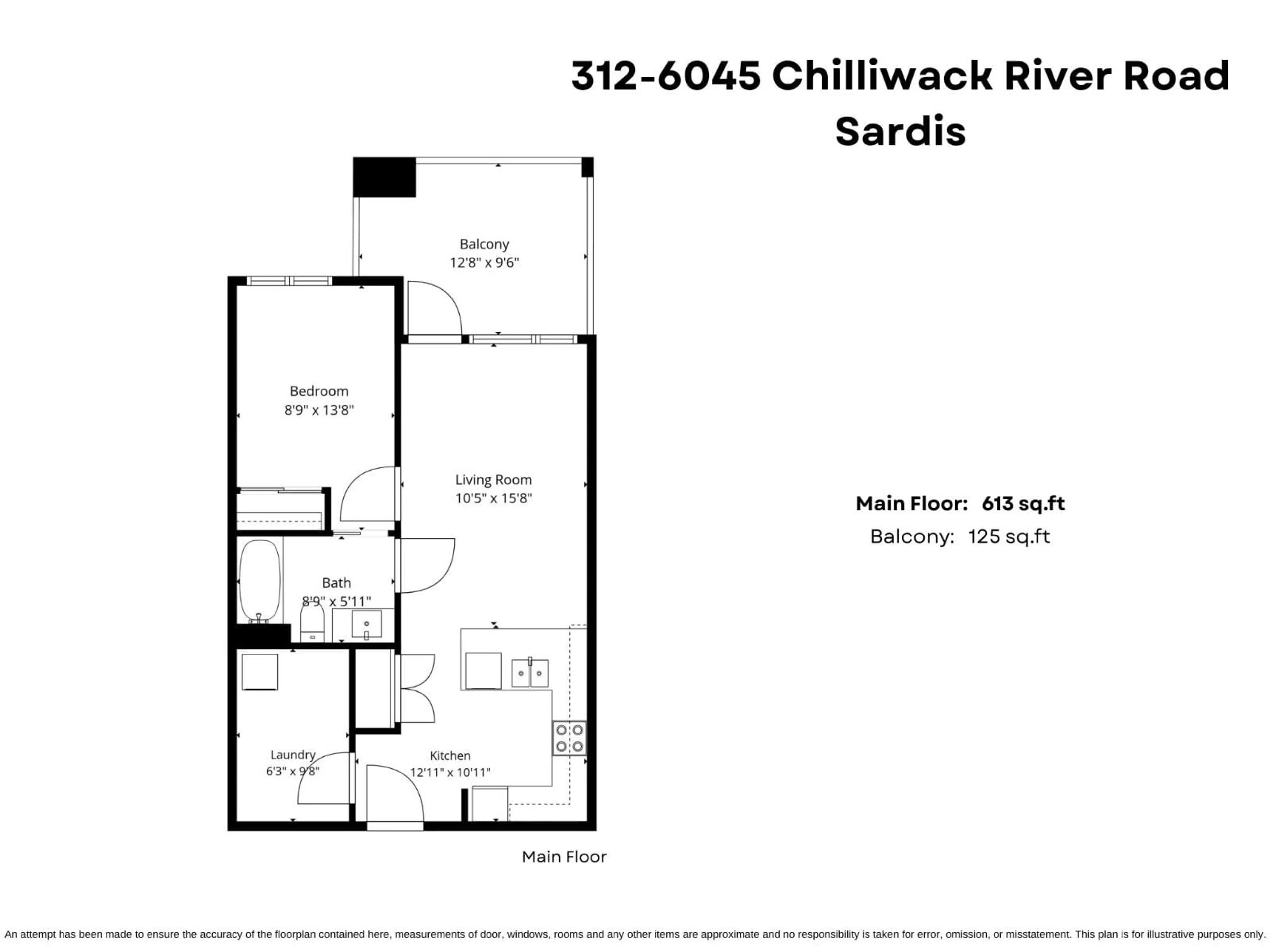 Floor plan for 312 - 6045 CHILLIWACK RIVER ROAD, Chilliwack British Columbia V2R6L5
