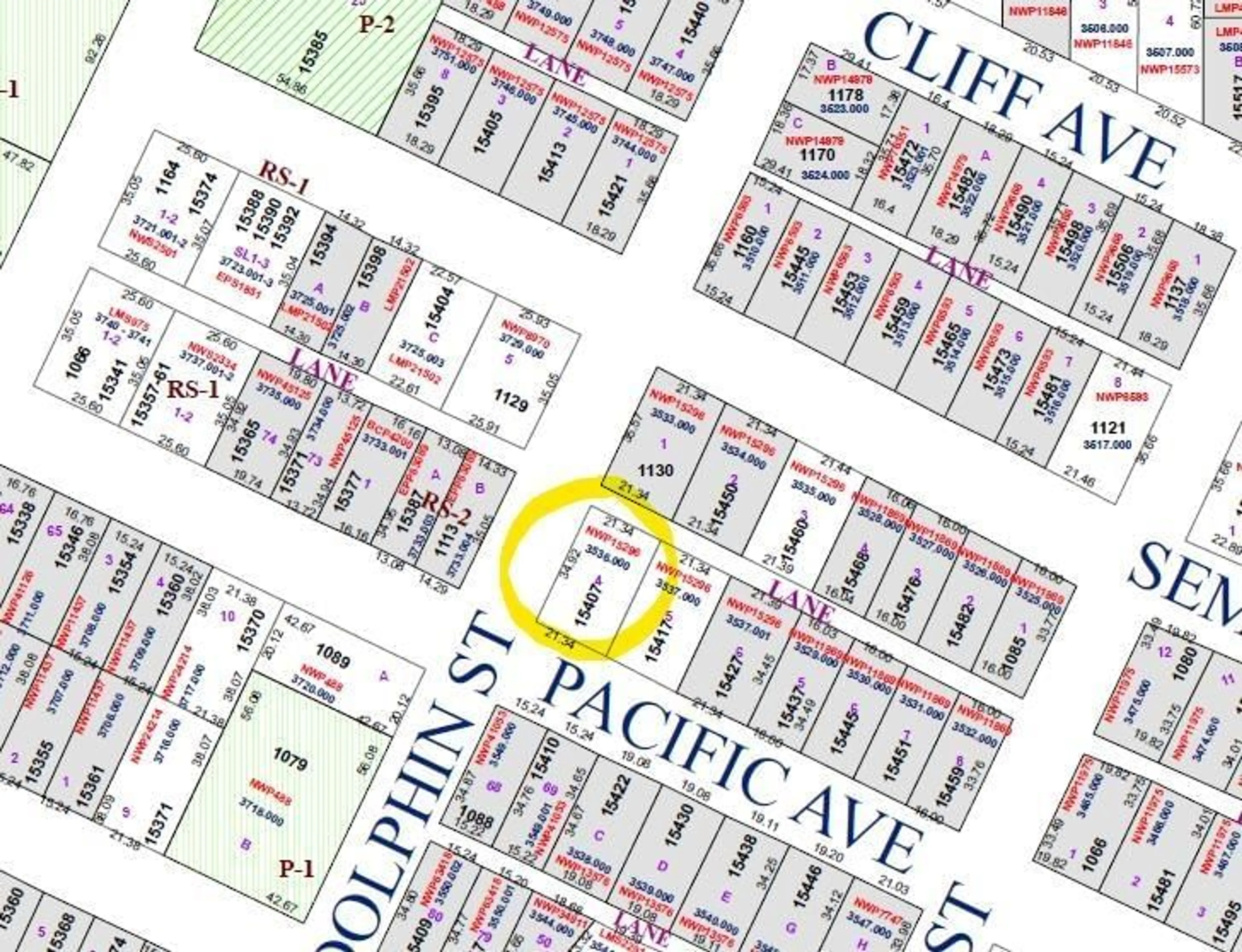 Picture of a map for 15407 PACIFIC AVENUE, White Rock British Columbia V4B1R4