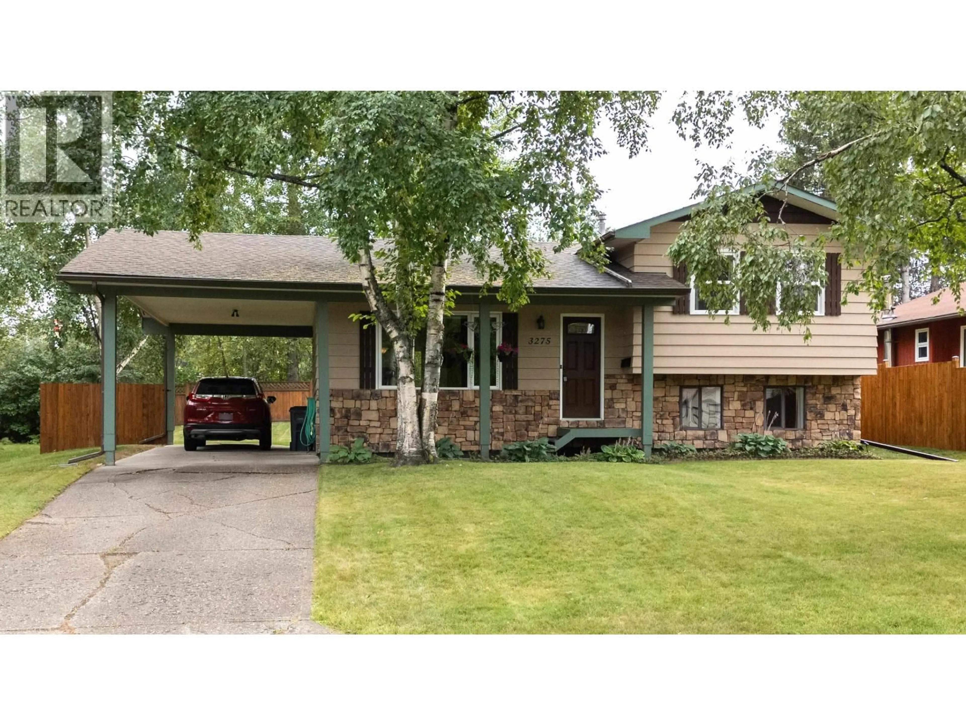 Home with brick exterior material, street for 3275 MONAHAN CRESCENT, Prince George British Columbia V2N4E5
