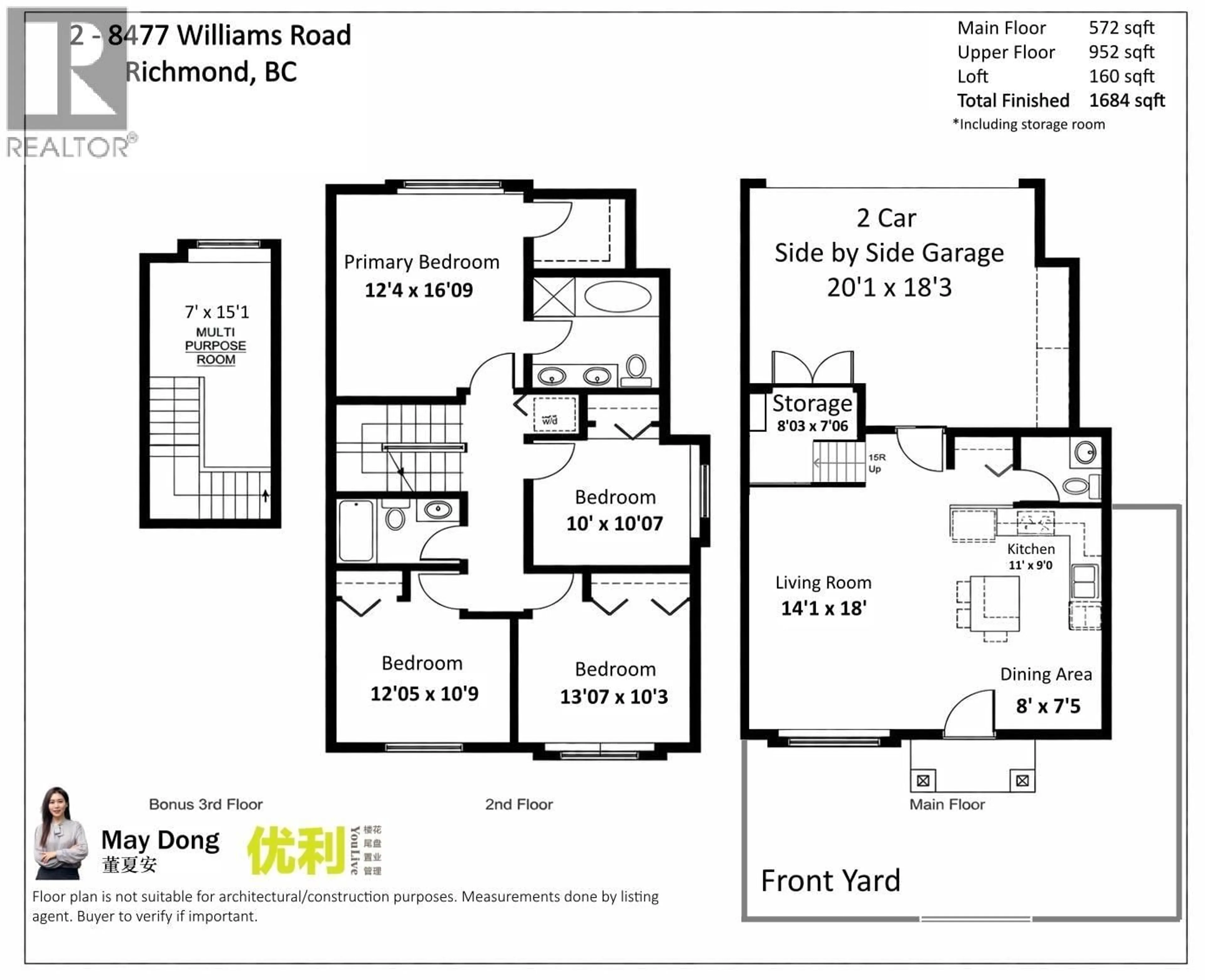 Floor plan for 2 - 8477 WILLIAMS ROAD, Richmond British Columbia V7A1G7