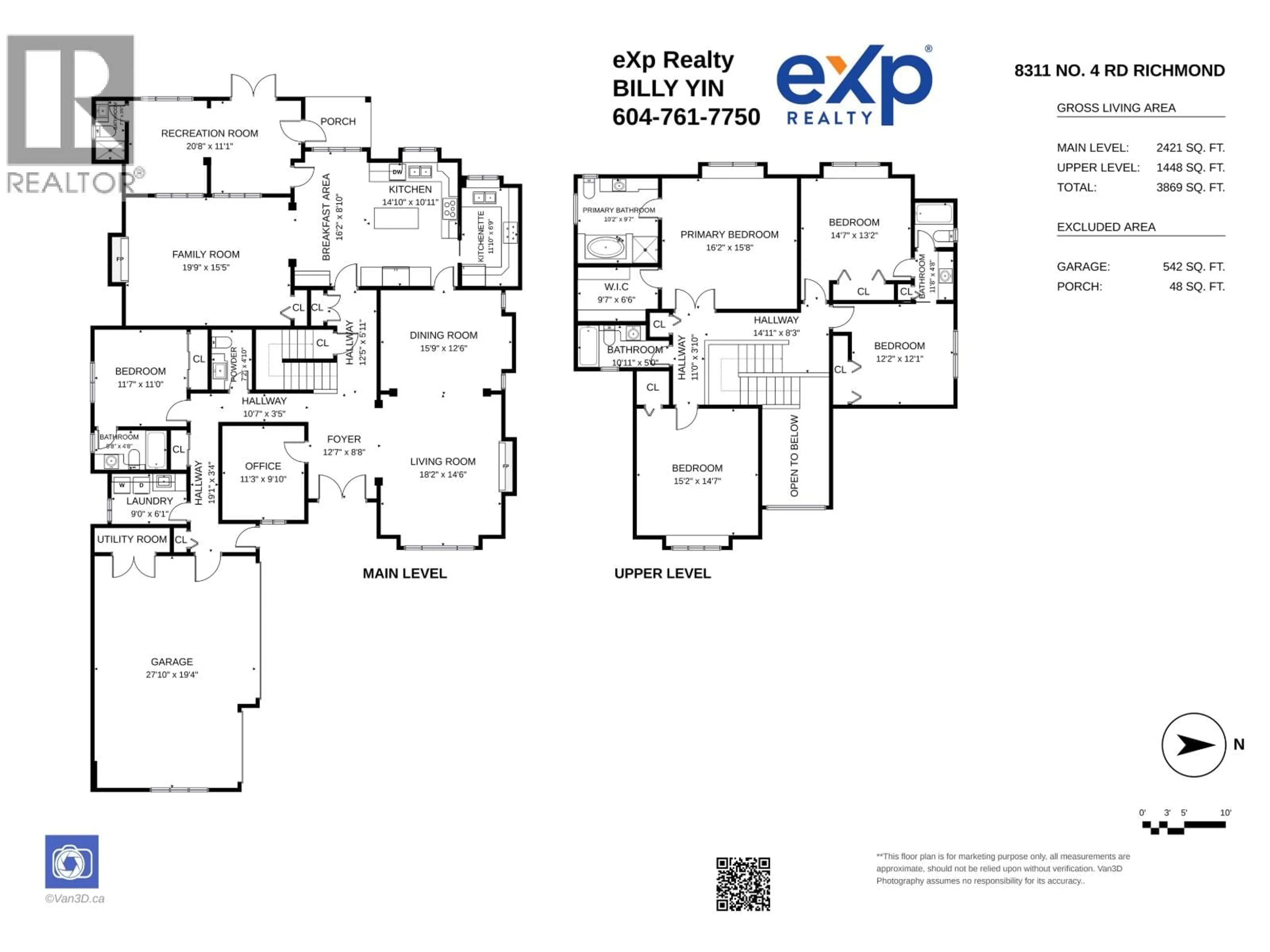 Floor plan for 8311 NO. 4 ROAD, Richmond British Columbia V6Y2T7