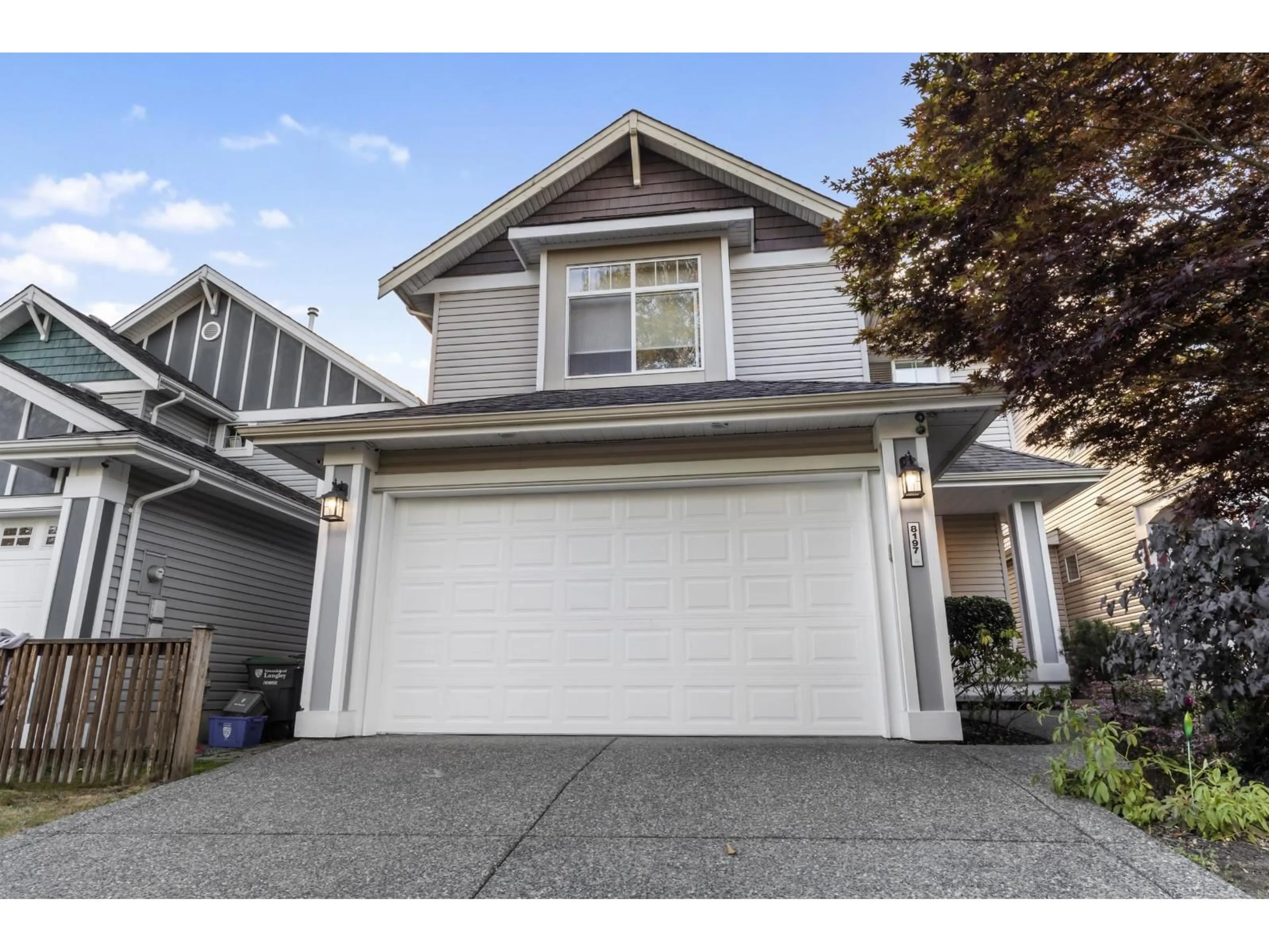 Home with vinyl exterior material, street for 8197 212 STREET, Langley British Columbia V2Y2C9