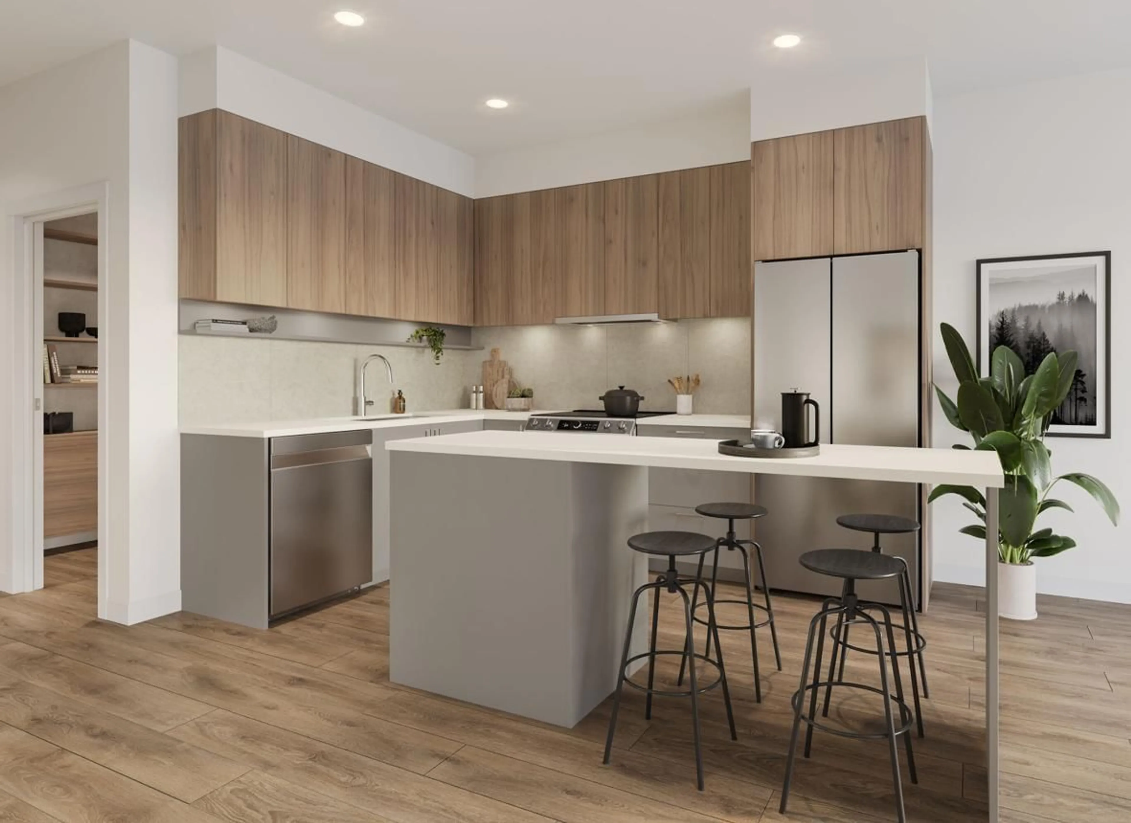 Open concept kitchen, unknown for 1505 - 13252 104 AVENUE, Surrey British Columbia V3T3Y9