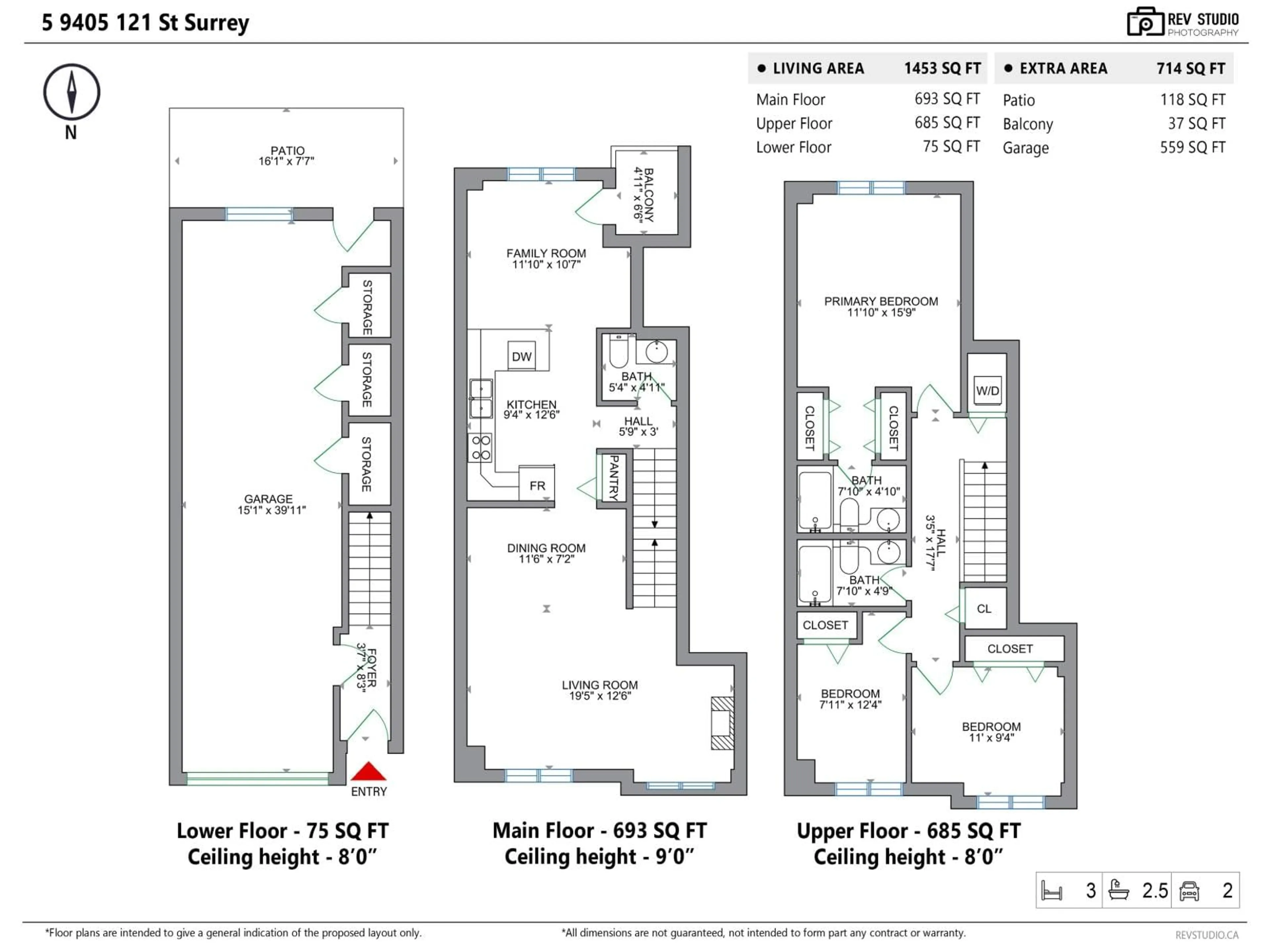 Floor plan for 5 - 9405 121 STREET, Surrey British Columbia V3V0A9