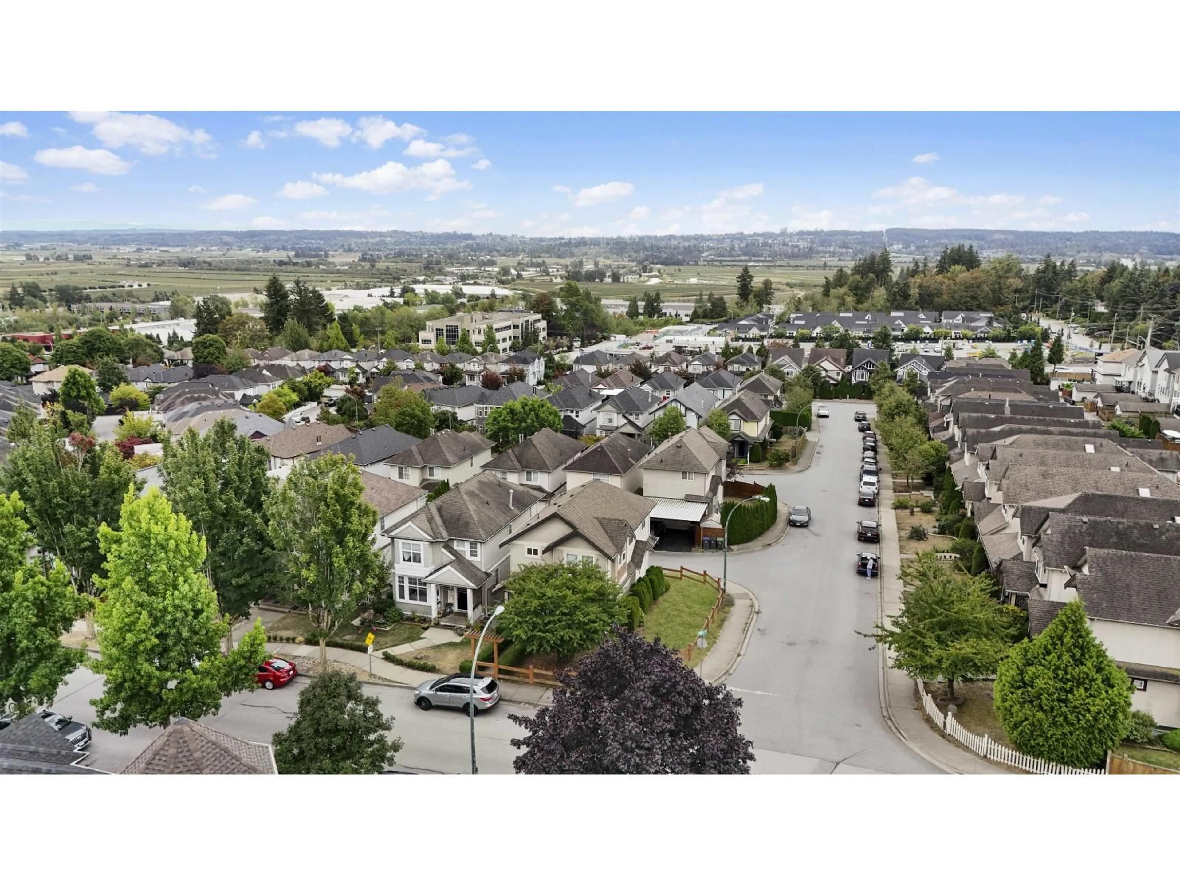 A pic from outside/outdoor area/front of a property/back of a property/a pic from drone, mountain view for 14850 57 AVENUE, Surrey British Columbia V3S8W3