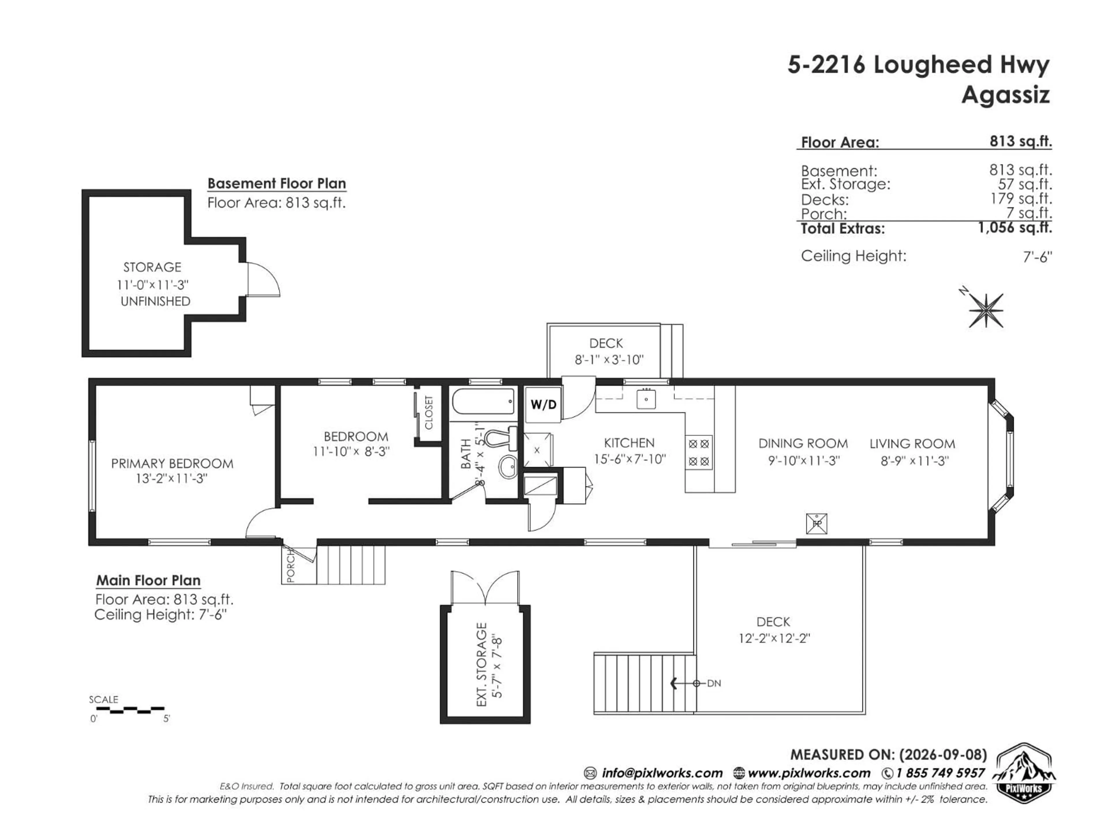 Floor plan for 5 - 2216 LOUGHEED HIGHWAY, Agassiz British Columbia V0M1A1