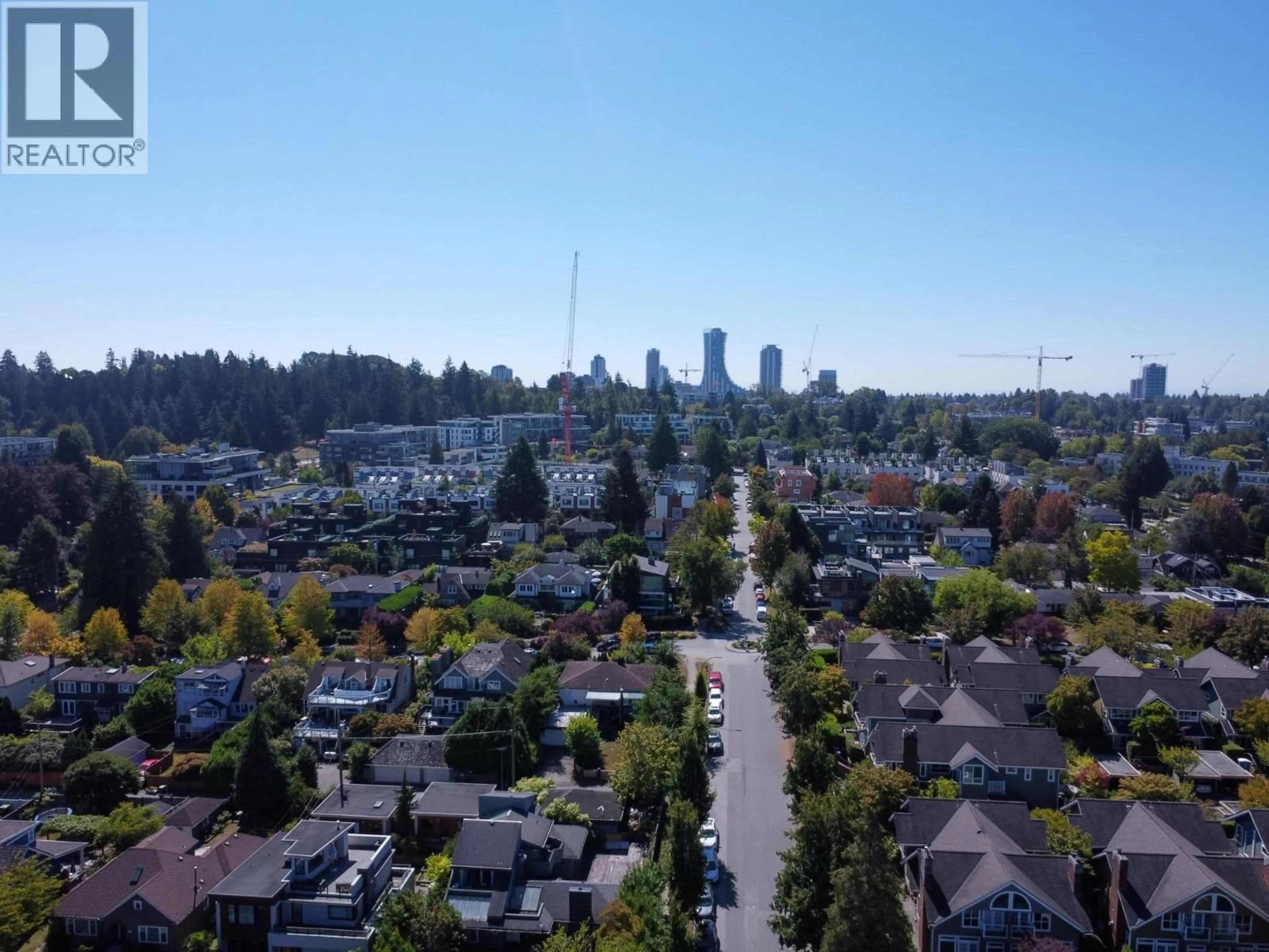 A pic from outside/outdoor area/front of a property/back of a property/a pic from drone, city buildings view from balcony for 4111 ASH STREET, Vancouver British Columbia V5Z2C5