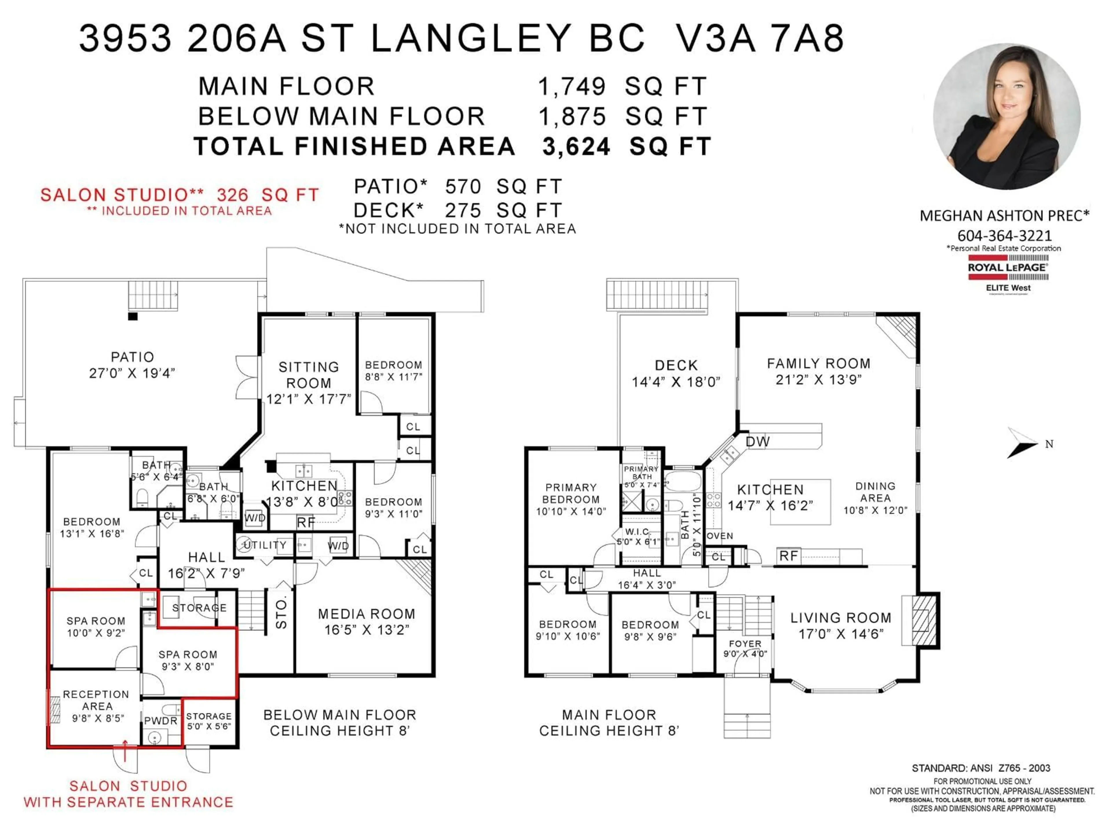 Floor plan for 3953 206A STREET, Langley British Columbia V3A7A8
