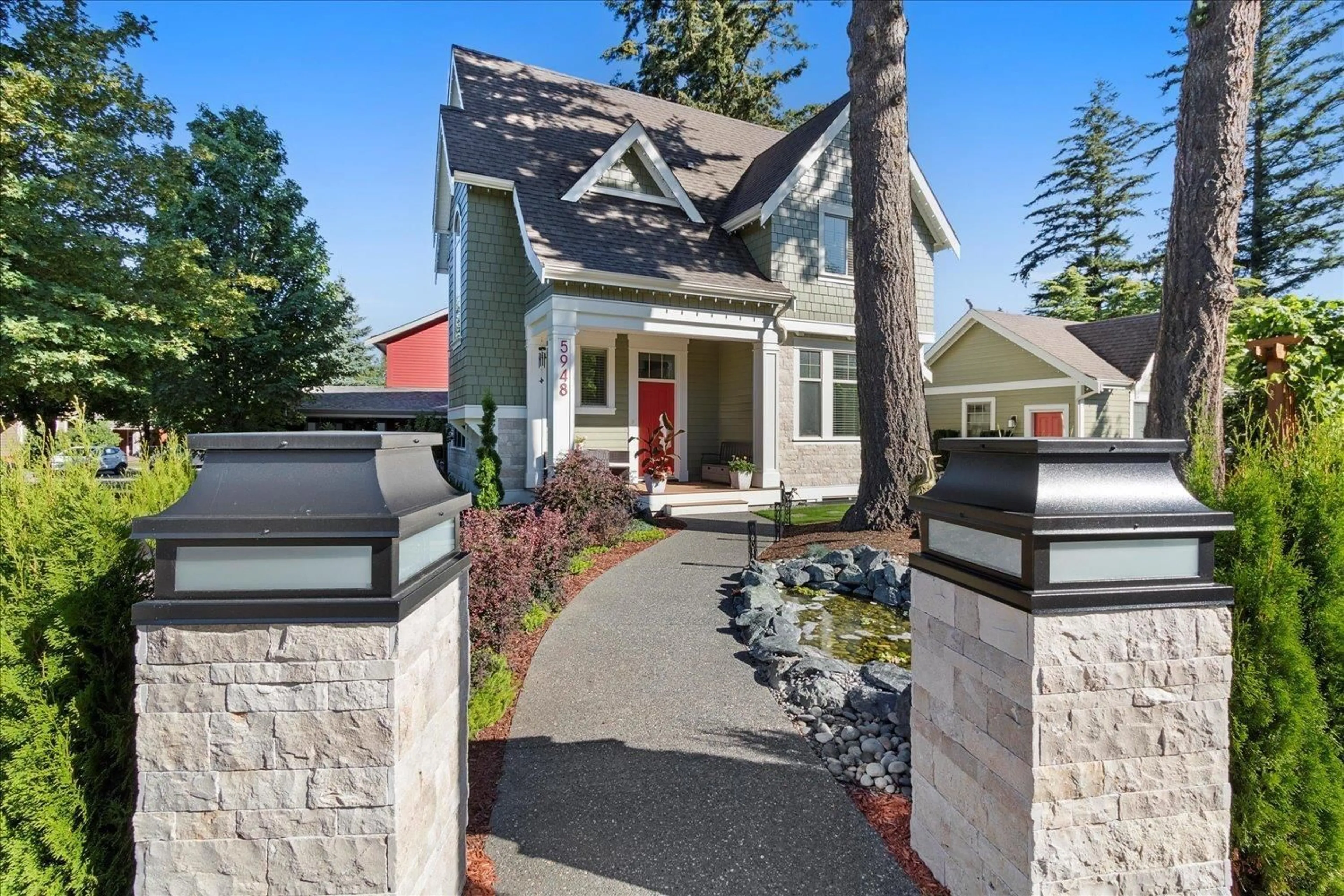 Home with brick exterior material, street for 5948 MATSQUI STREET, Chilliwack British Columbia V2R0G6