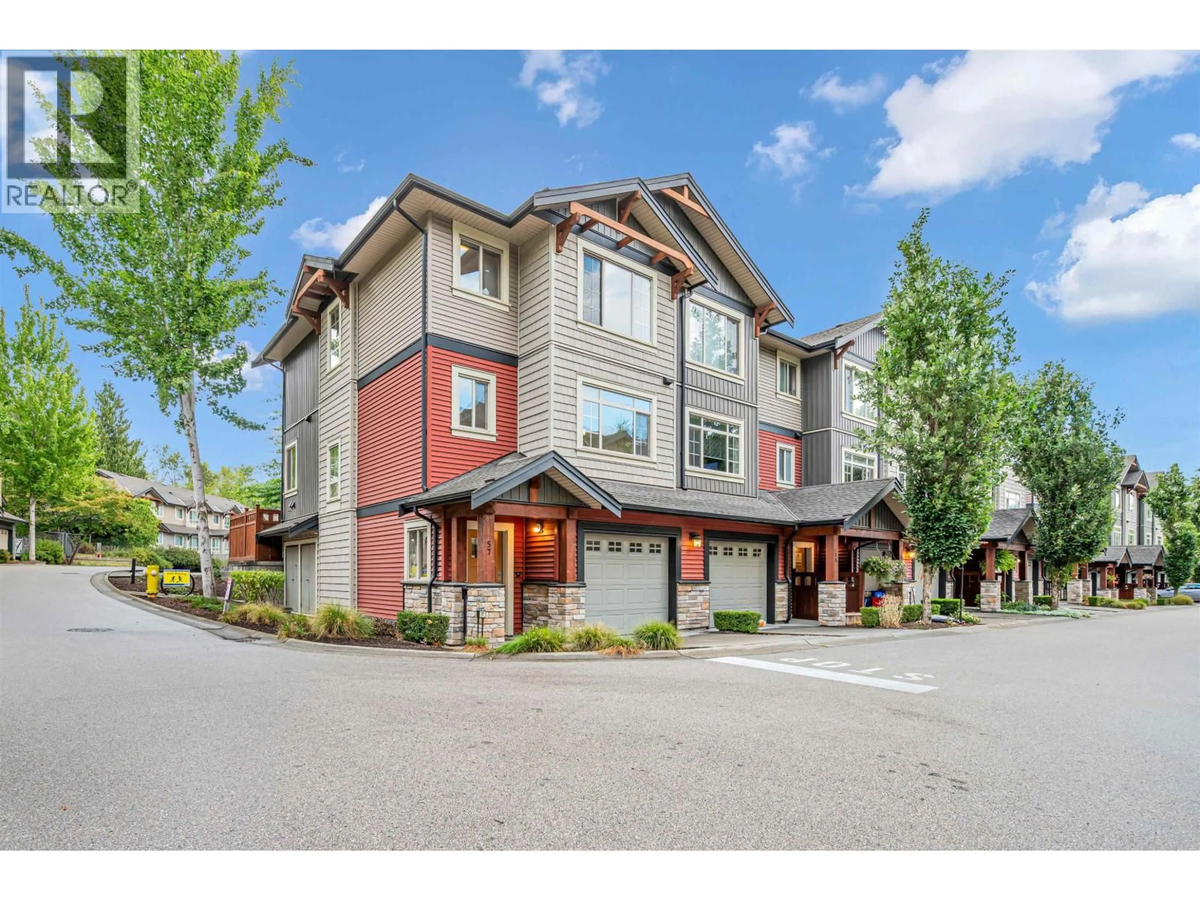 A pic from outside/outdoor area/front of a property/back of a property/a pic from drone, street for 57 - 11305 240 STREET, Maple Ridge British Columbia V2W0J1