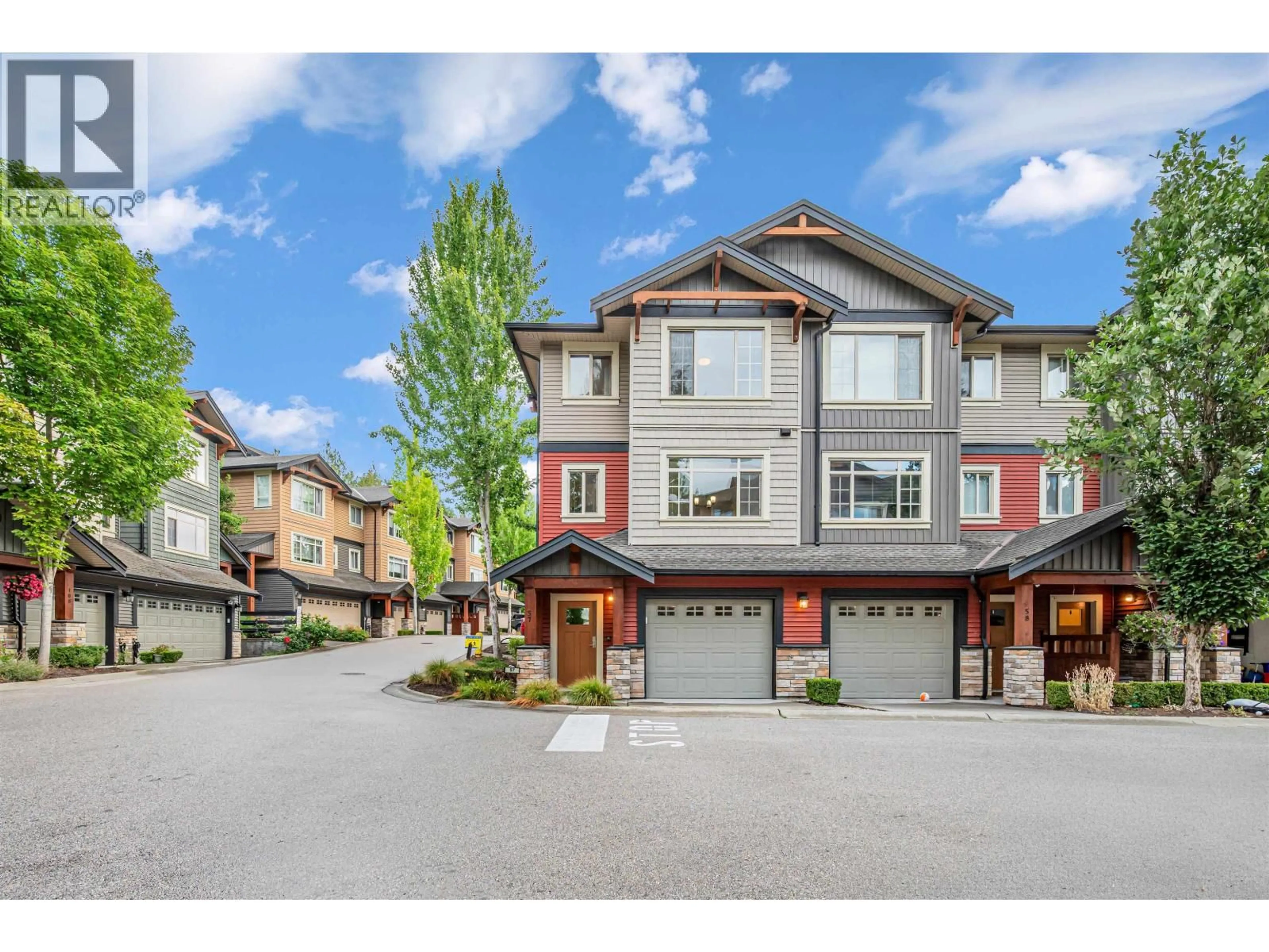 A pic from outside/outdoor area/front of a property/back of a property/a pic from drone, street for 57 - 11305 240 STREET, Maple Ridge British Columbia V2W0J1