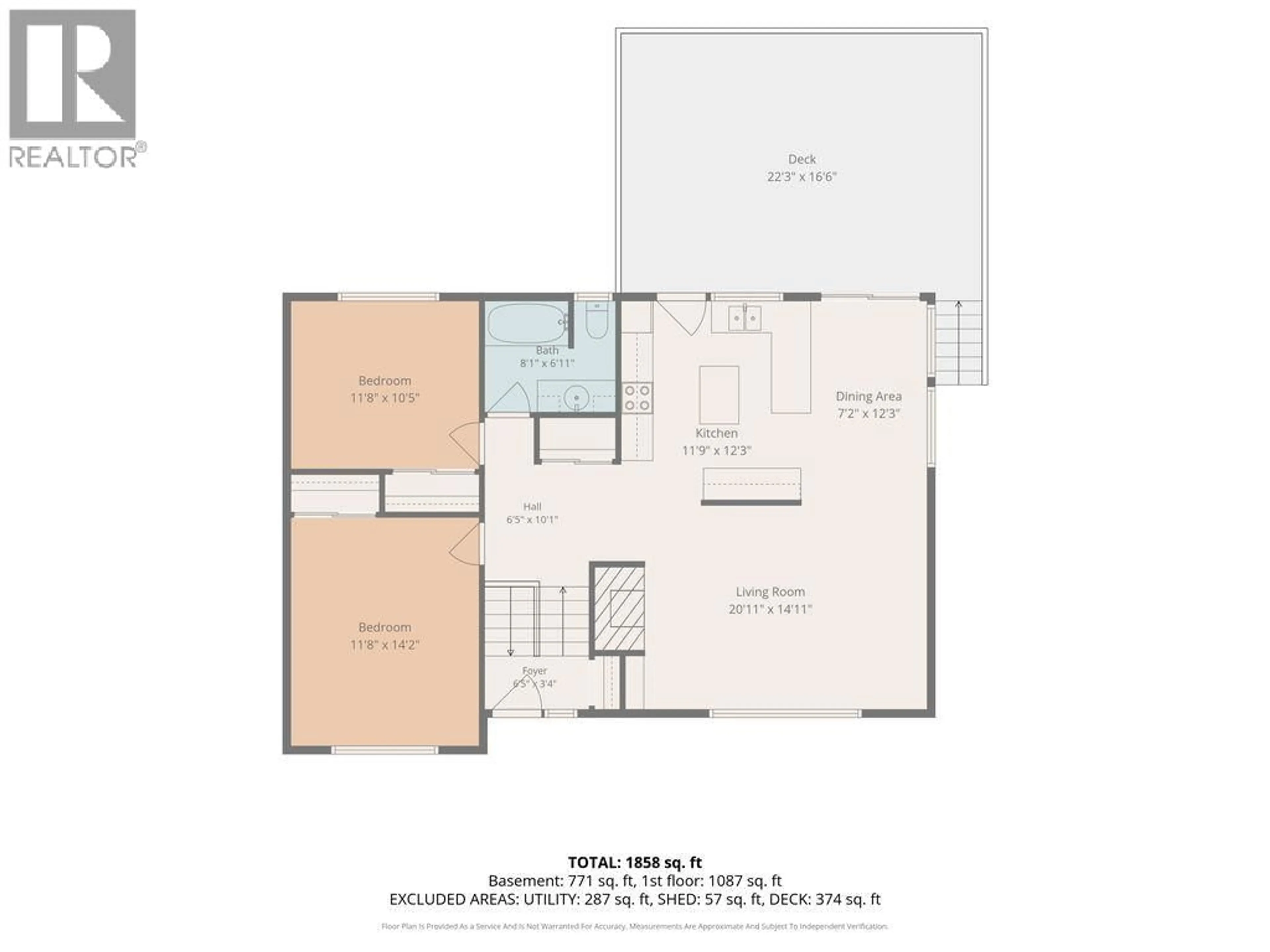 Floor plan for 1411 MANSON CRESCENT, Prince George British Columbia V2M4A4