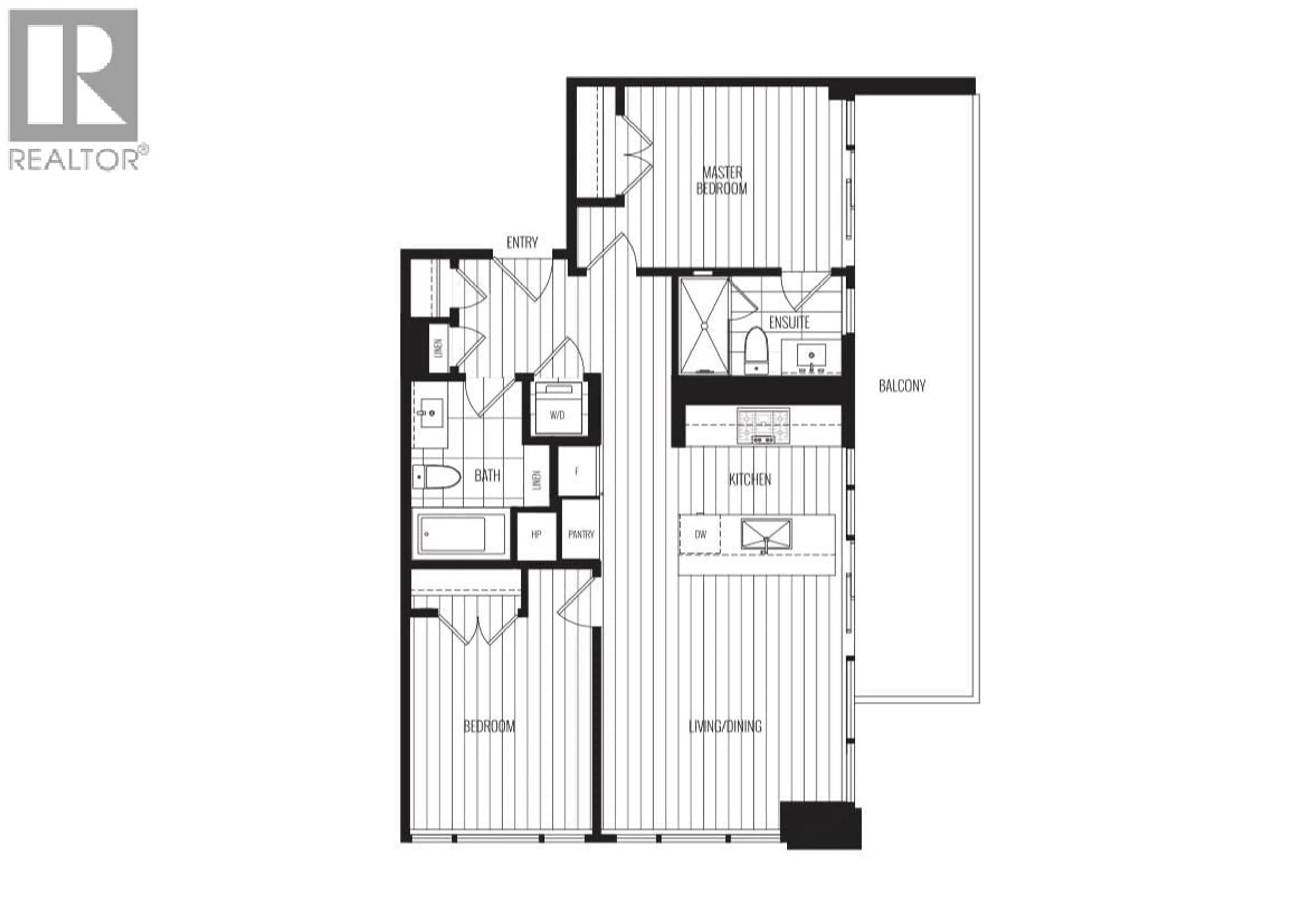 Floor plan for 1902 - 4711 HAZEL STREET, Burnaby British Columbia V5H0J9