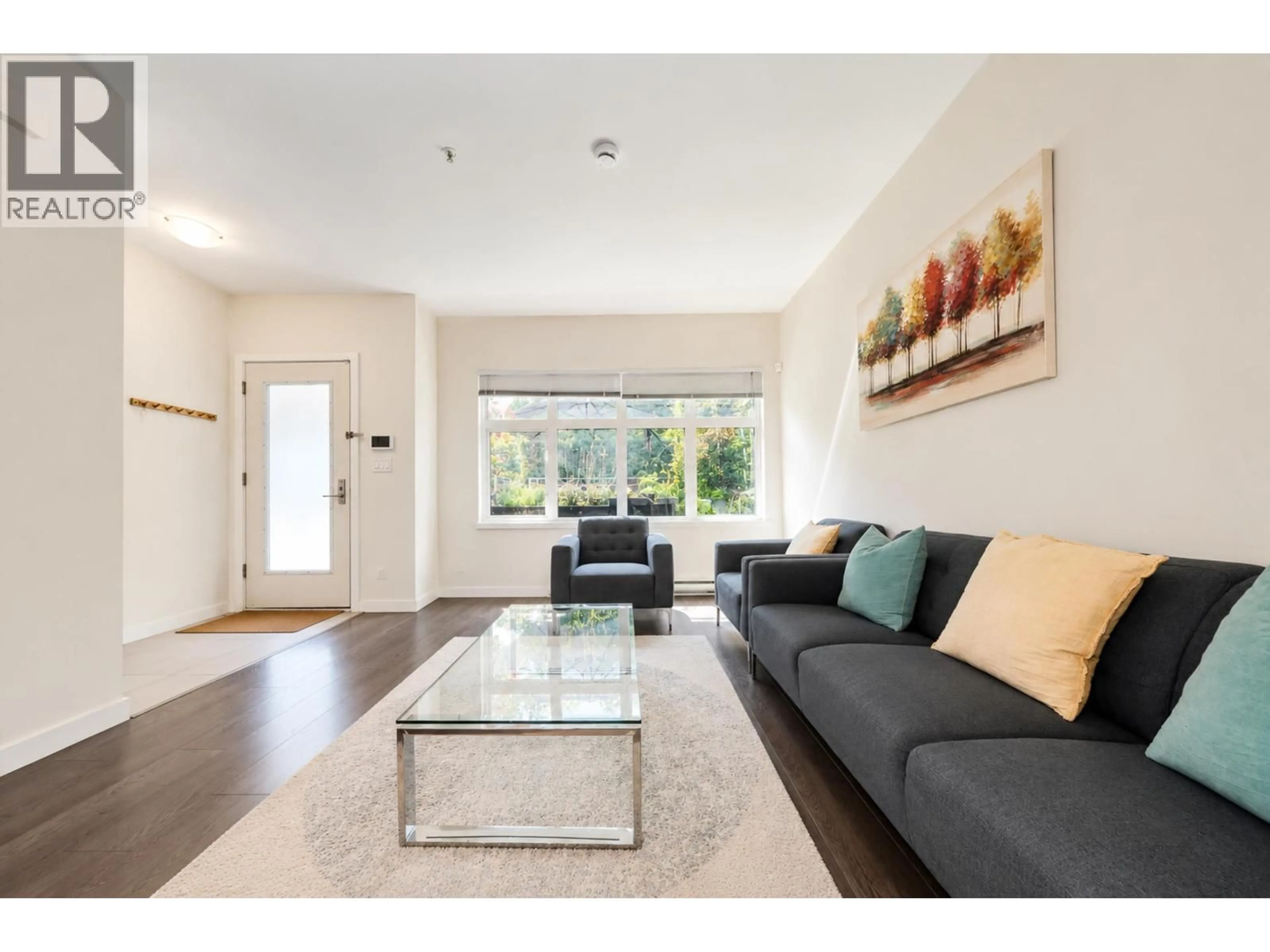 Living room with furniture, wood/laminate floor for TH3 - 271 FRANCIS WAY, New Westminster British Columbia V3L0H2