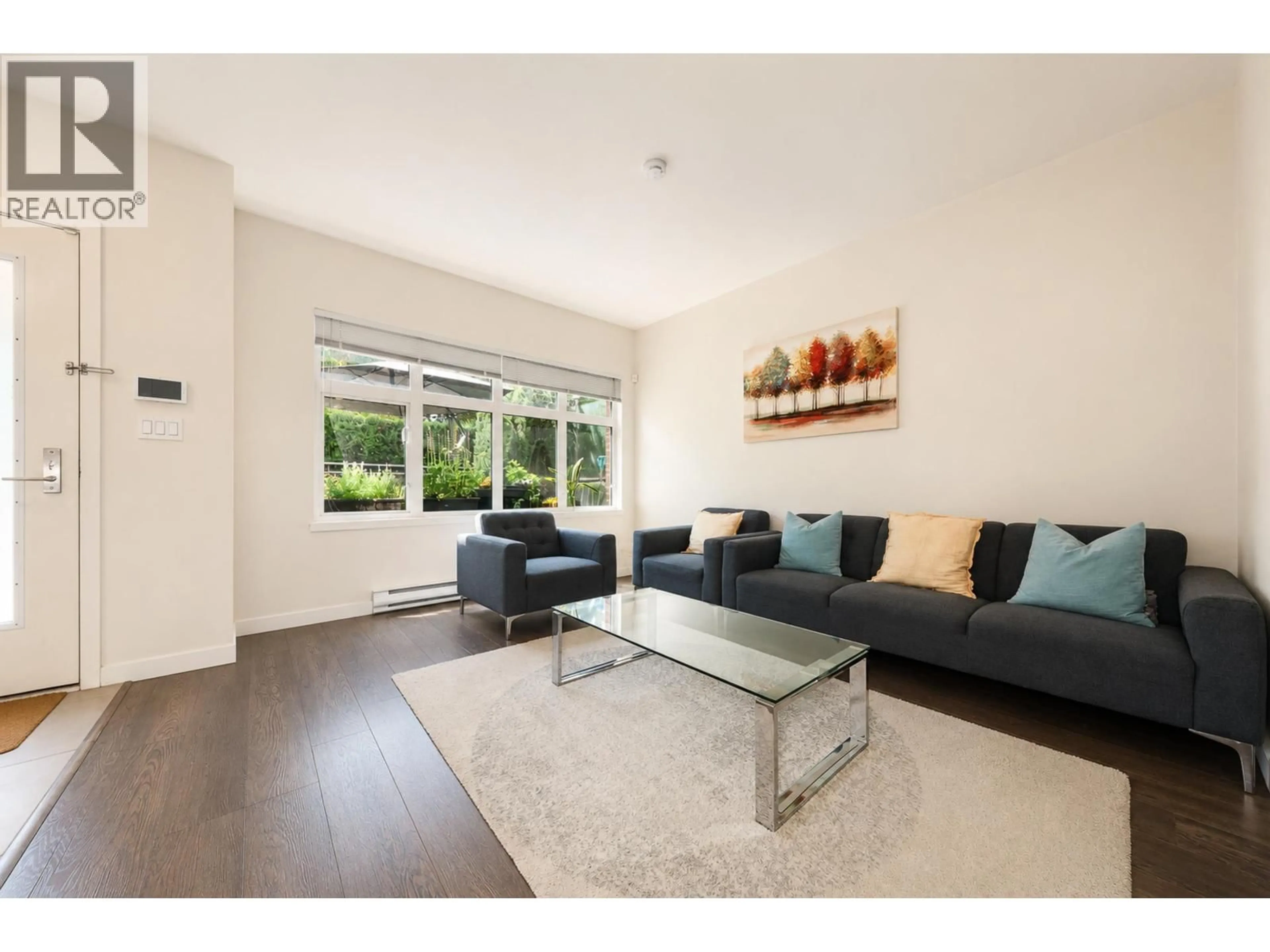 Living room with furniture, wood/laminate floor for TH3 - 271 FRANCIS WAY, New Westminster British Columbia V3L0H2