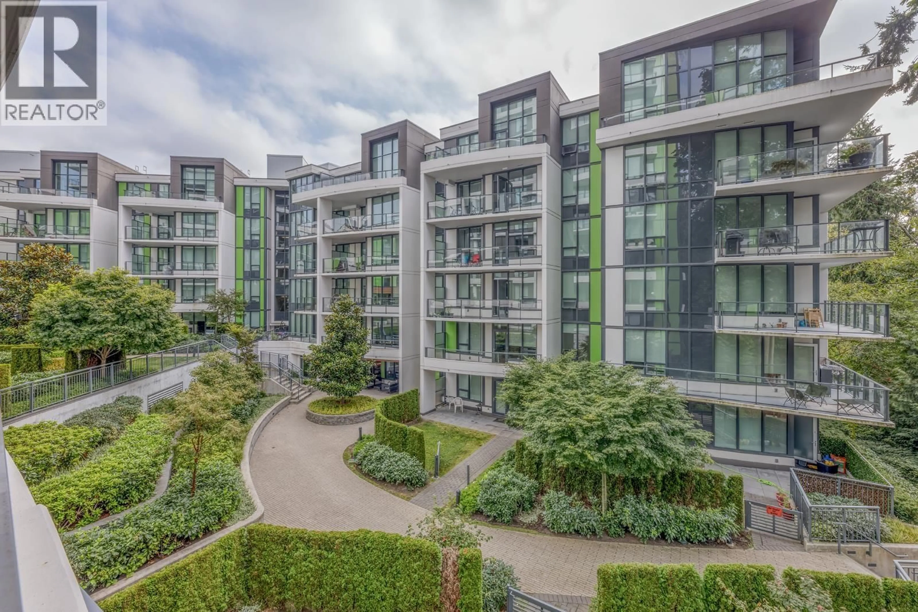 A pic from outside/outdoor area/front of a property/back of a property/a pic from drone, city buildings view from balcony for 308 - 3533 ROSS DRIVE, Vancouver British Columbia V6S0L3