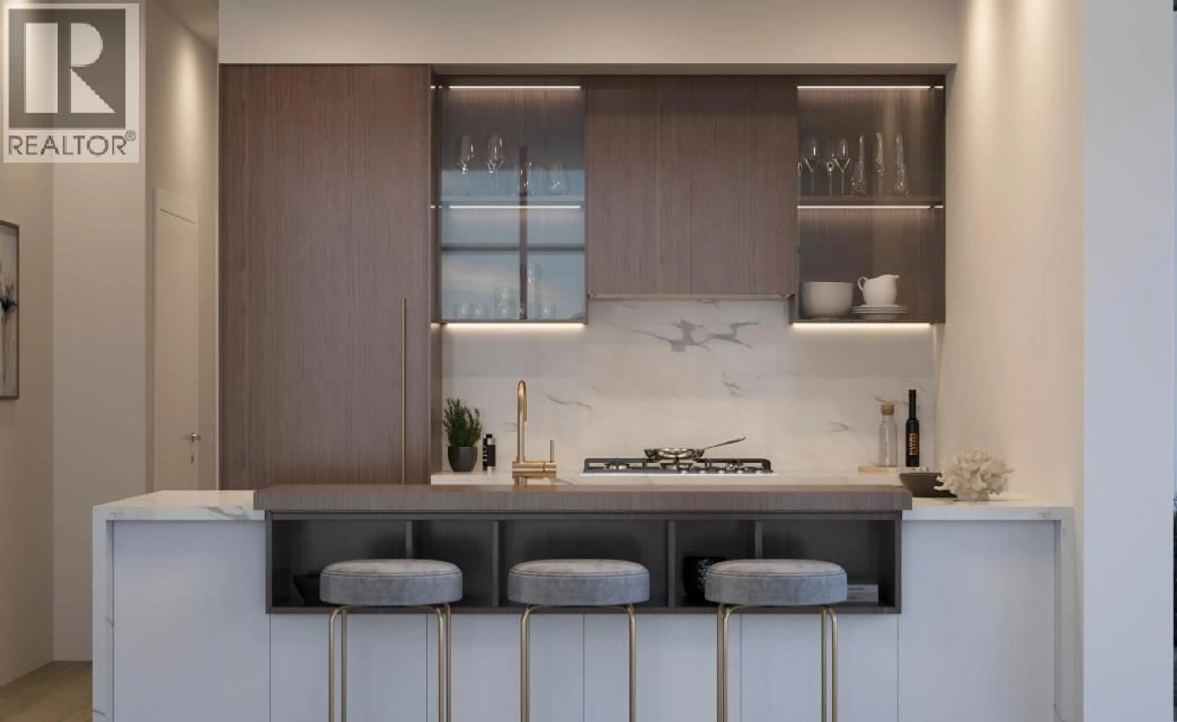 Contemporary kitchen, ceramic/tile floor for 404 - 989 67TH AVENUE, Vancouver British Columbia V6P4B1