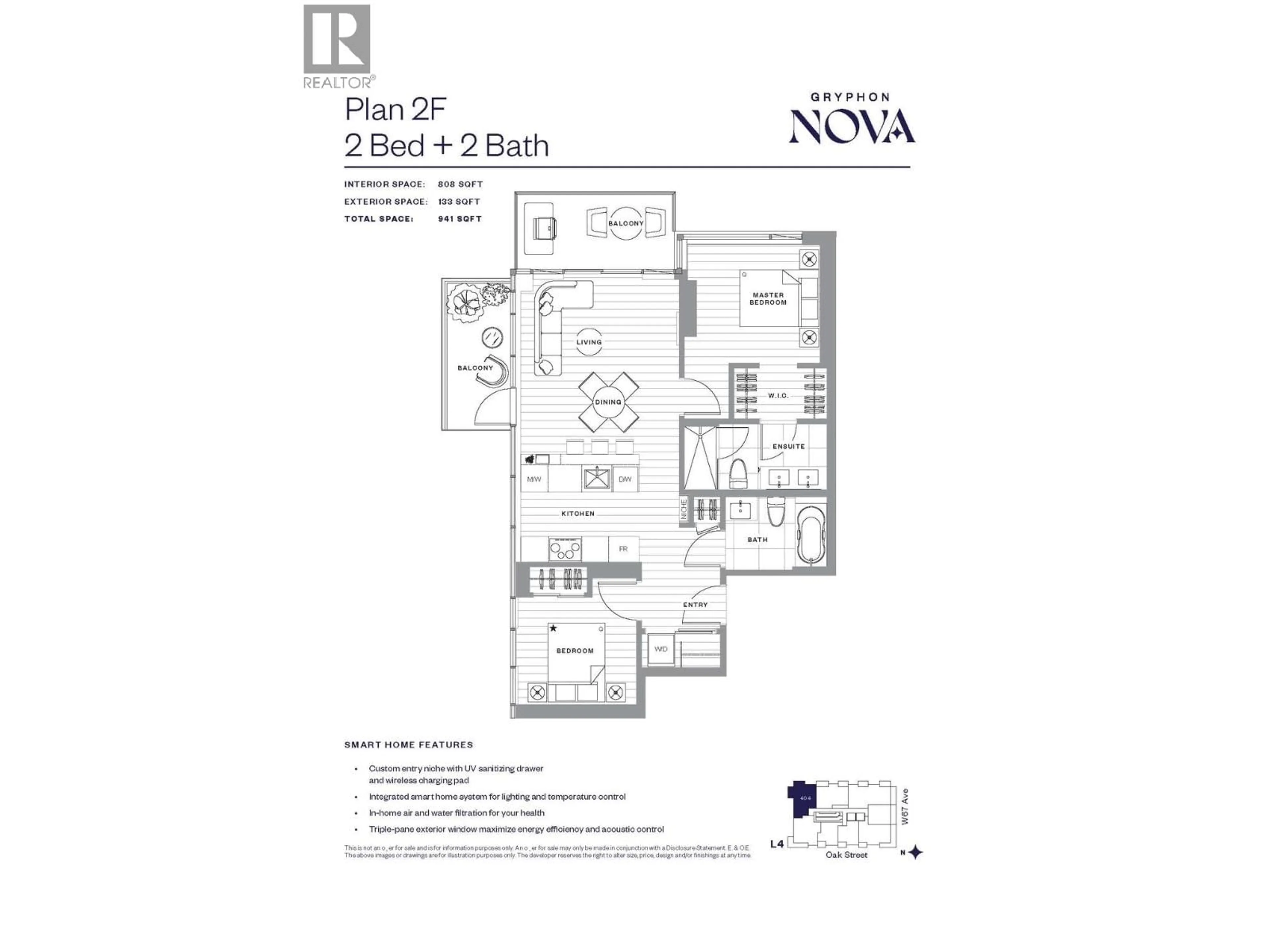 Floor plan for 404 - 989 67TH AVENUE, Vancouver British Columbia V6P4B1