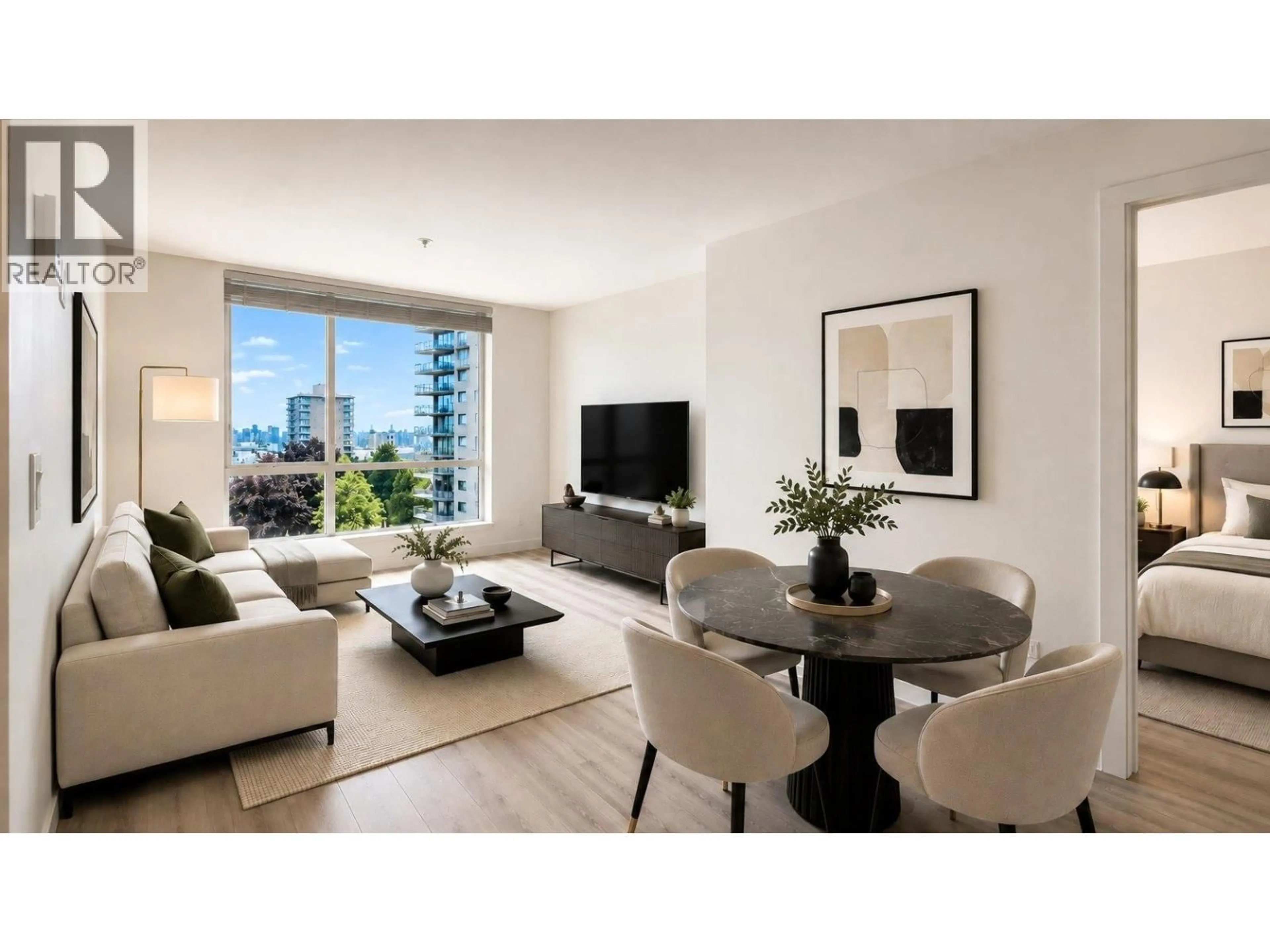 Living room with furniture, unknown for 502 - 128 8TH STREET, North Vancouver British Columbia V7L1Y7