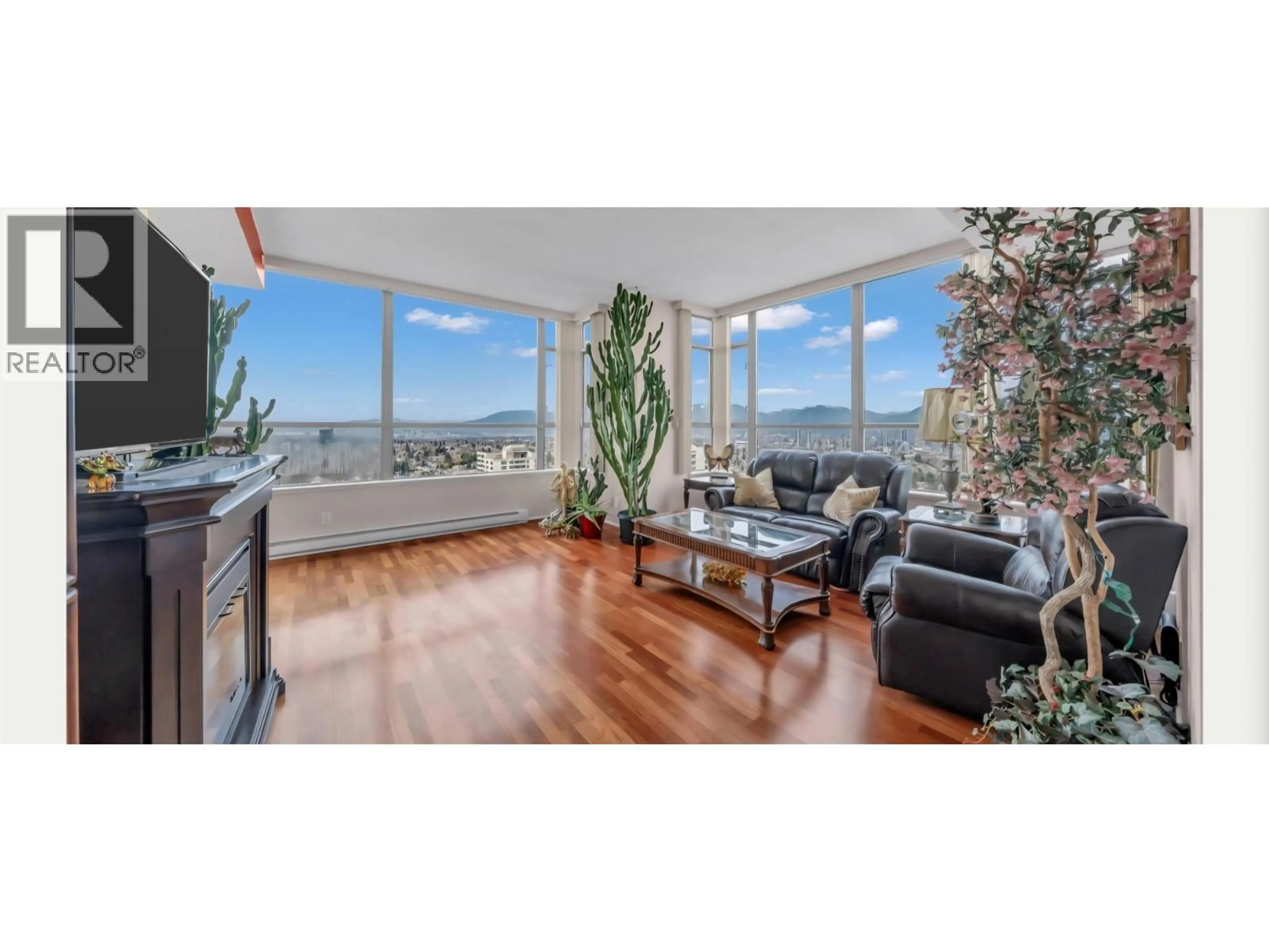Living room with furniture, wood/laminate floor for 2301 - 5885 OLIVE AVENUE, Burnaby British Columbia V5H4N8