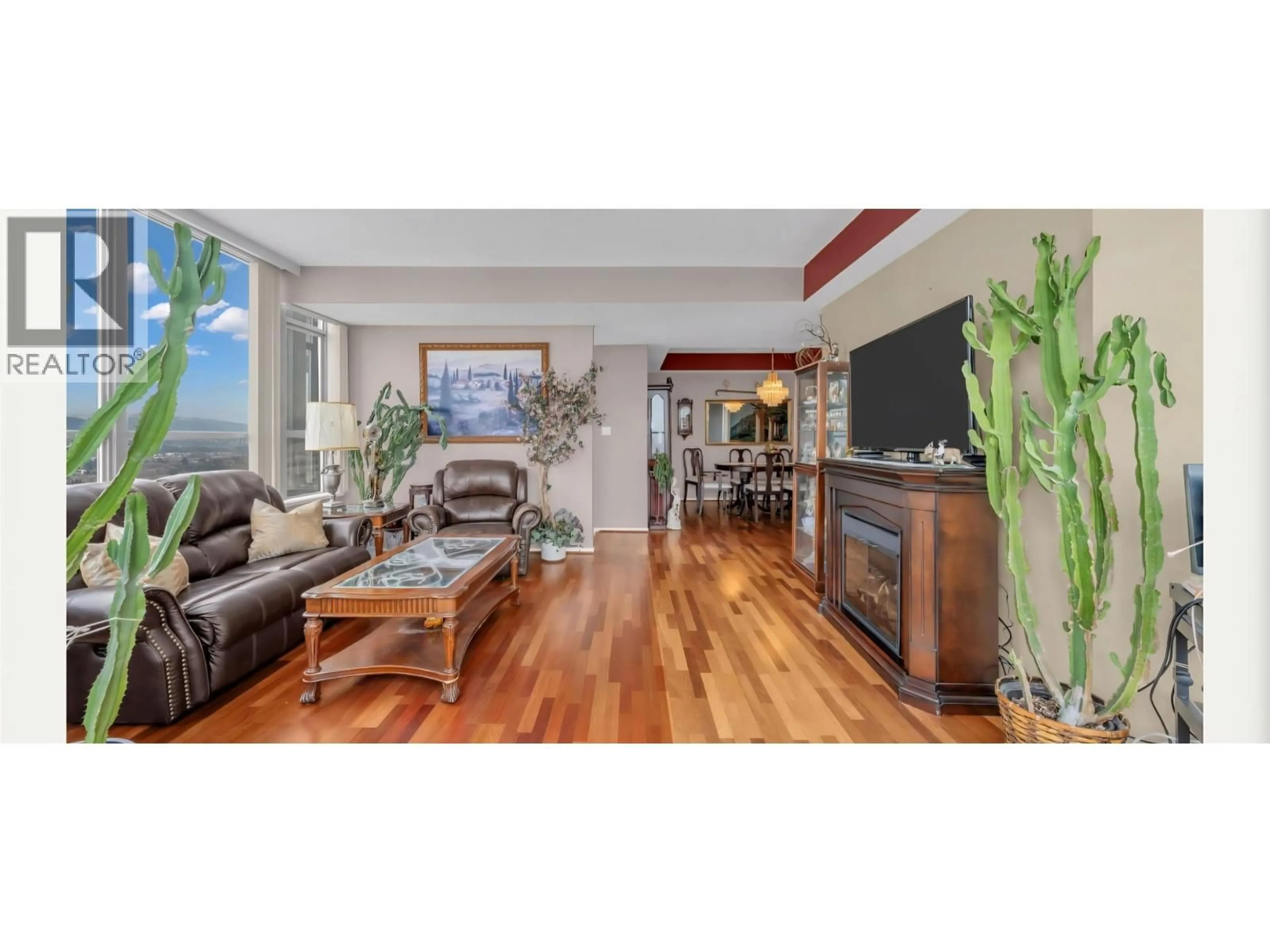 Living room with furniture, wood/laminate floor for 2301 - 5885 OLIVE AVENUE, Burnaby British Columbia V5H4N8