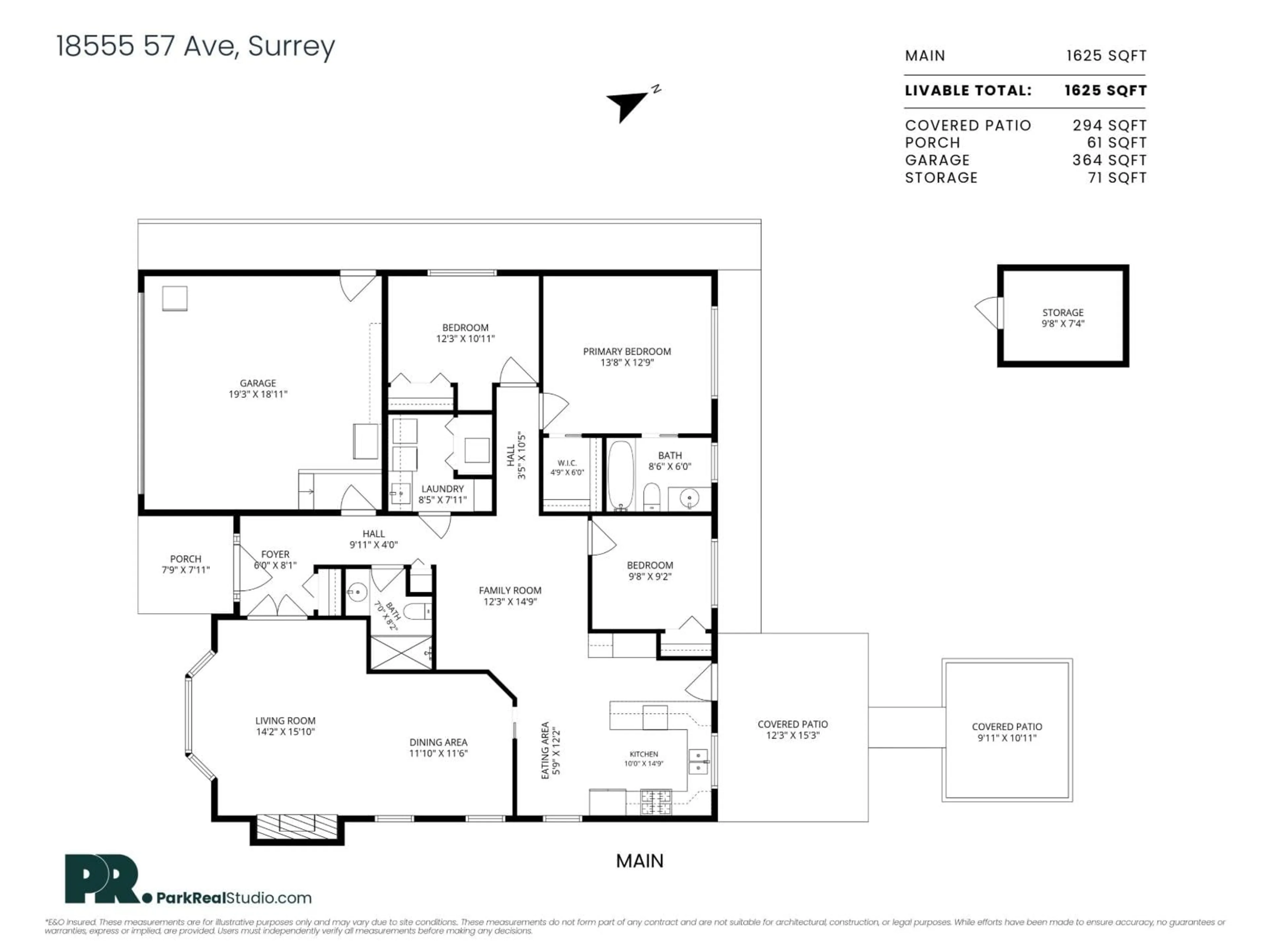 Floor plan for 18555 57 AVENUE, Surrey British Columbia V3S7T1