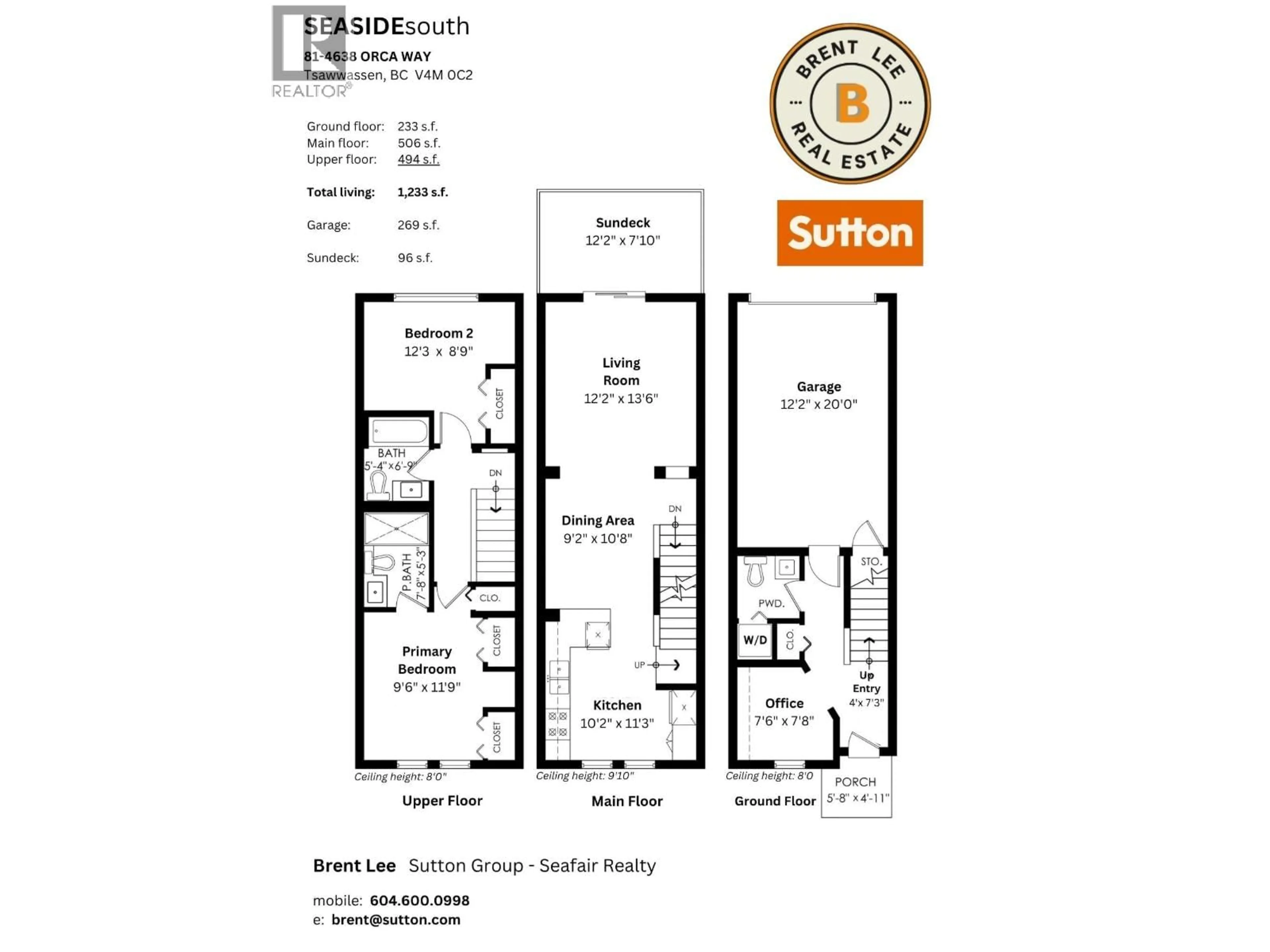 Floor plan for 81 - 4638 ORCA WAY, Delta British Columbia V4M0C2