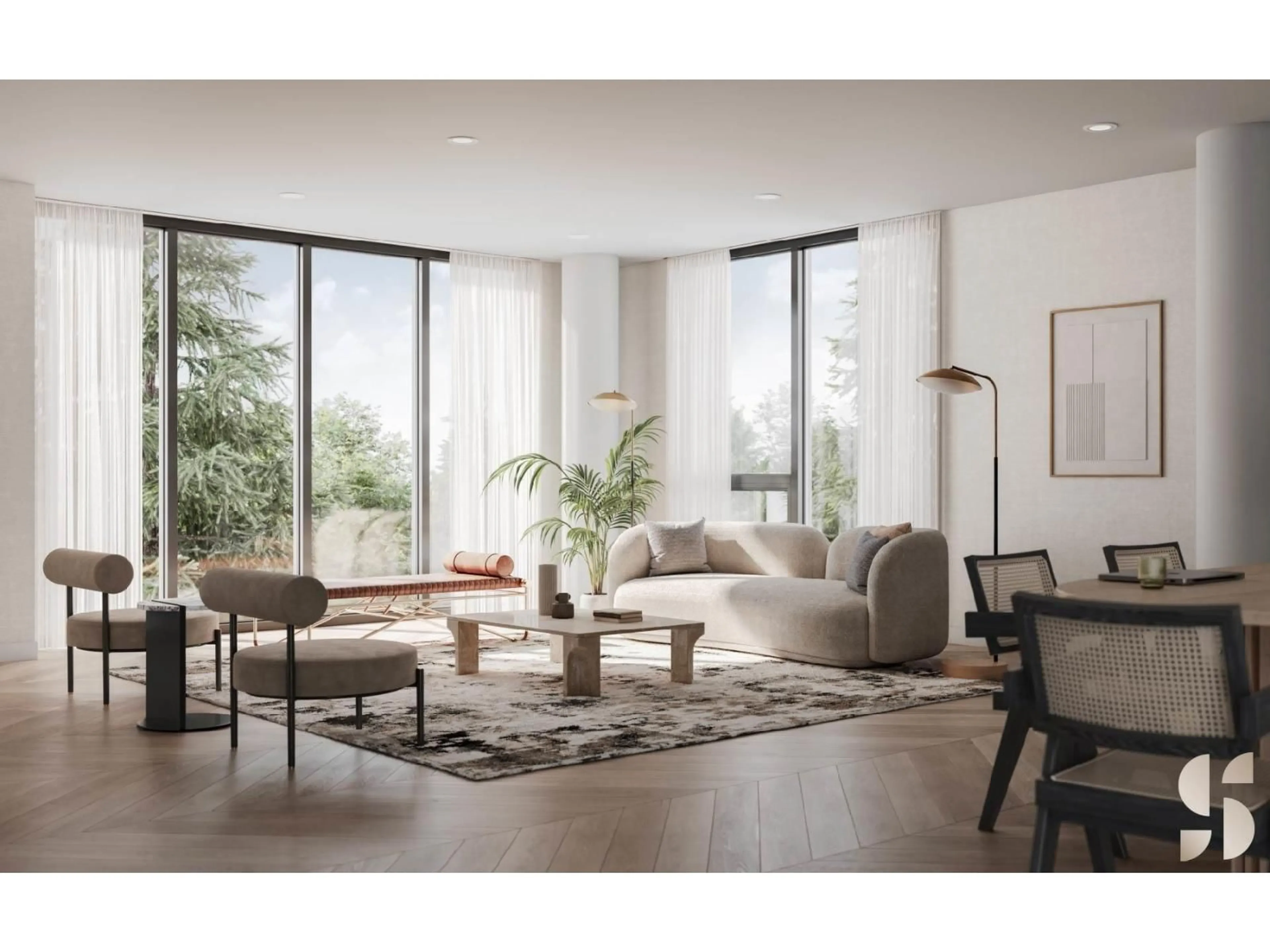 Living room with furniture, unknown for 2505 - 13282 104 AVENUE, Surrey British Columbia V3T3Y9