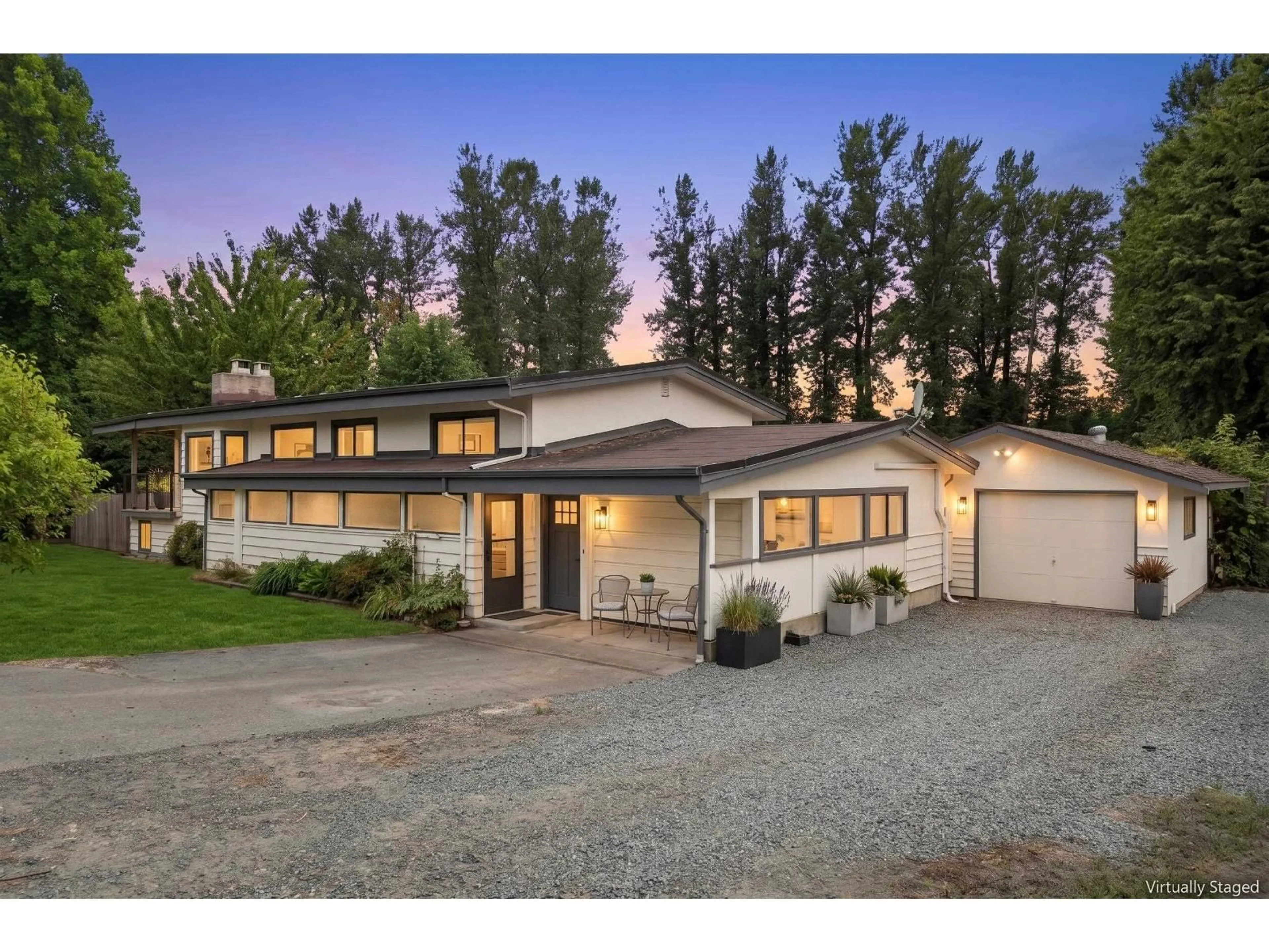 Home with vinyl exterior material, street for 10425 YOUNG ROAD, Chilliwack British Columbia V2P8C4