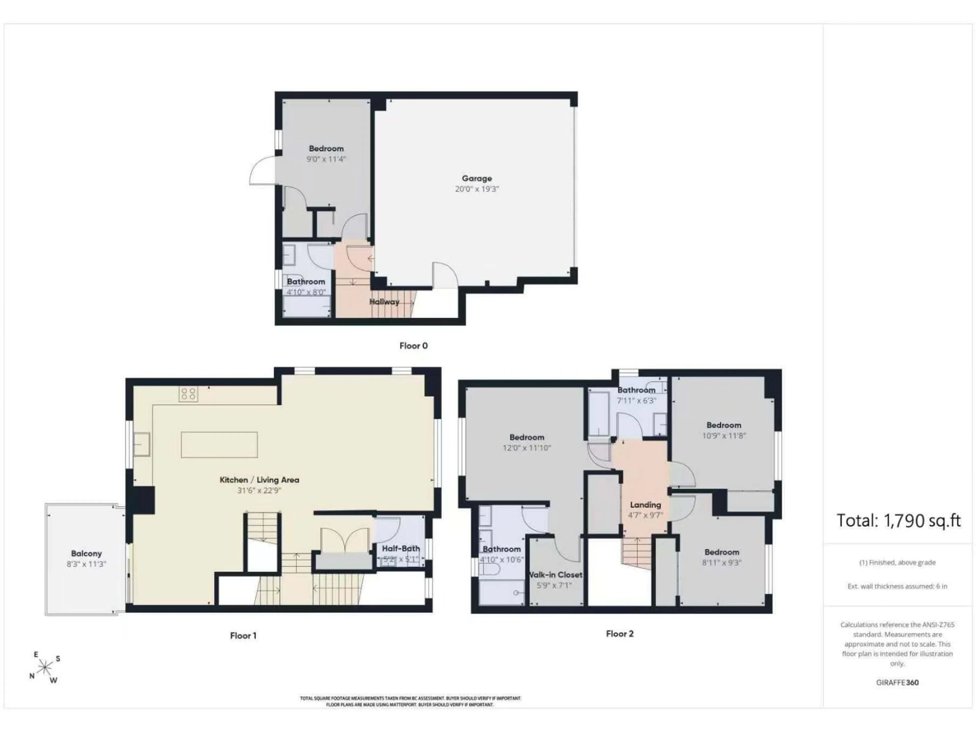 Floor plan for 85 - 16561 17A AVENUE, Surrey British Columbia V3Z1J3