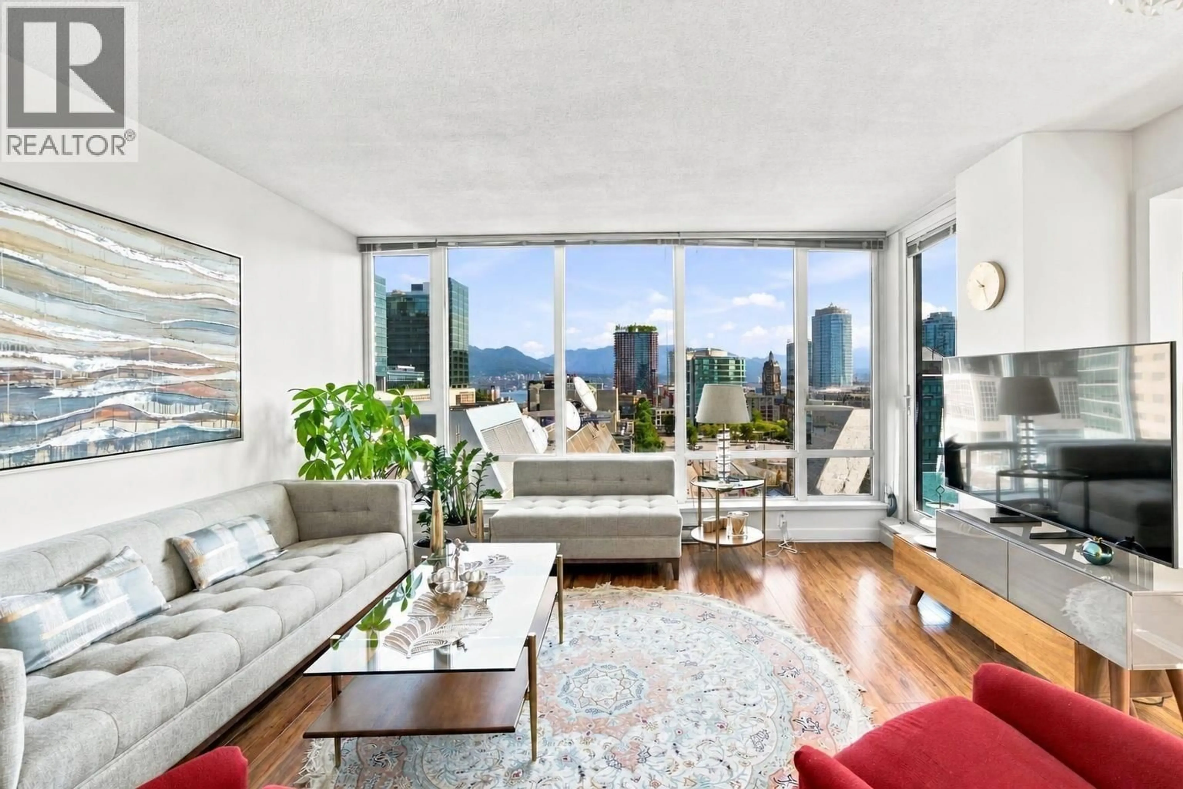 Living room with furniture, unknown for 1703 - 233 ROBSON STREET, Vancouver British Columbia V6B0E8