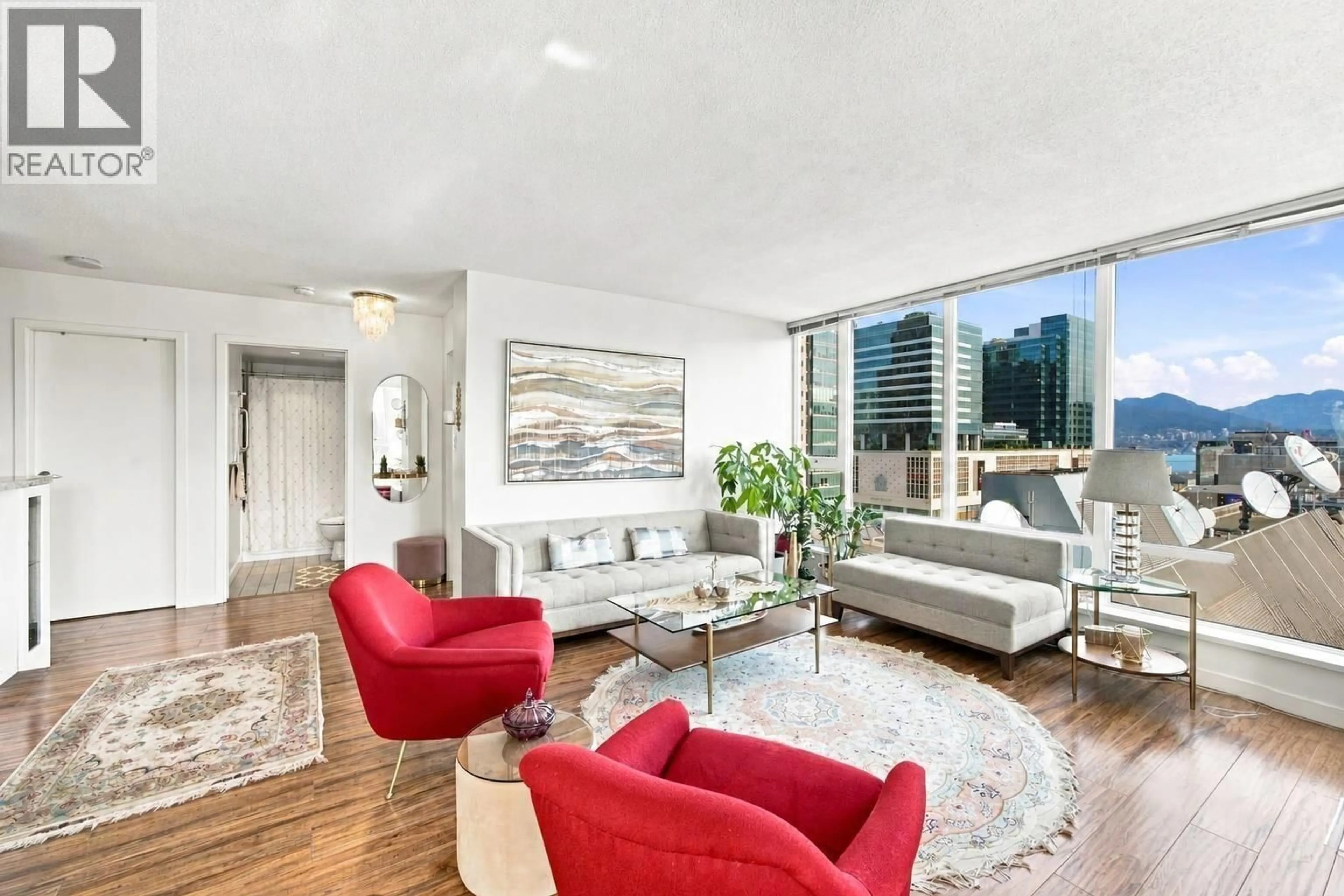 Living room with furniture, unknown for 1703 - 233 ROBSON STREET, Vancouver British Columbia V6B0E8