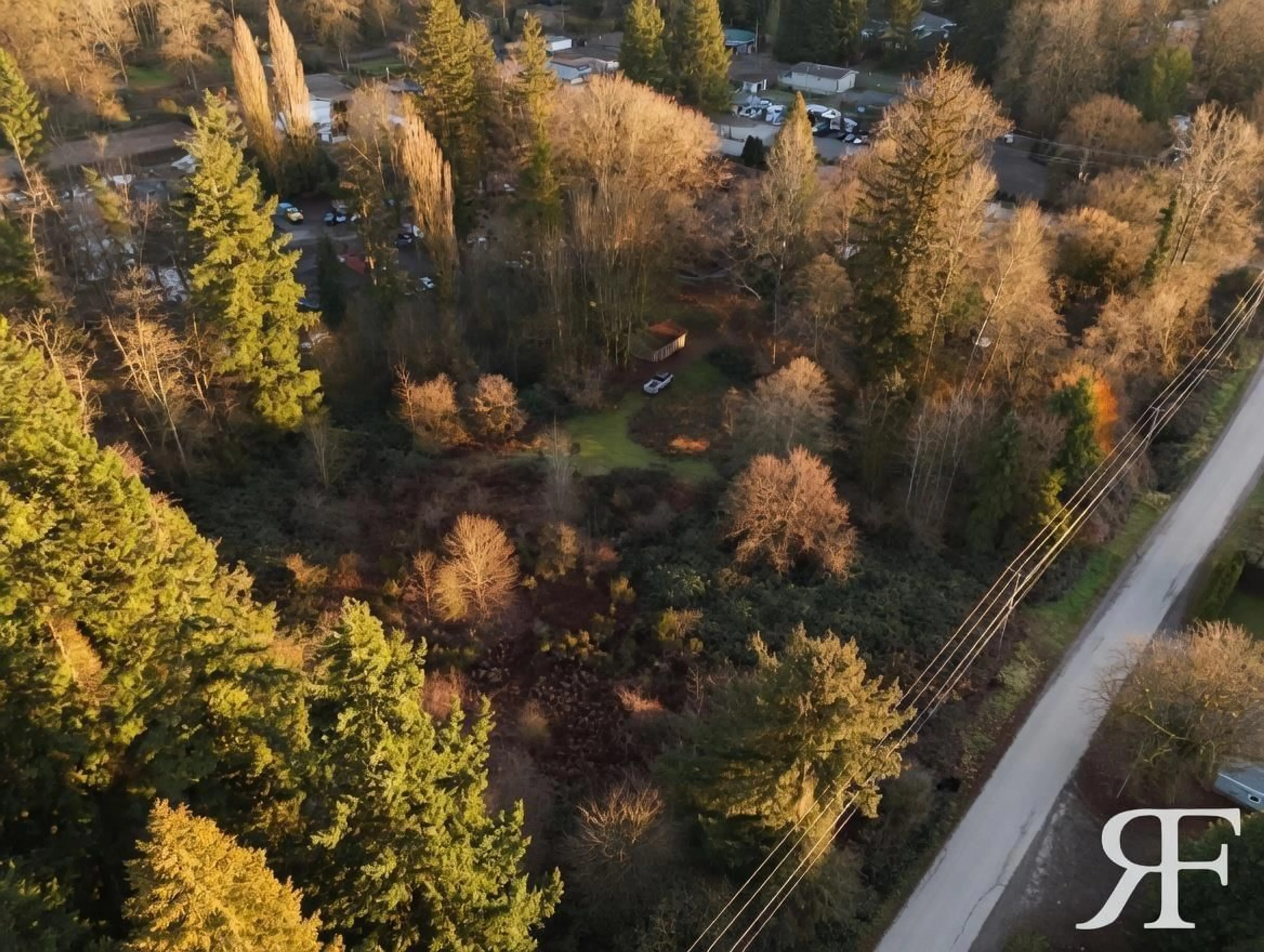 A pic from outside/outdoor area/front of a property/back of a property/a pic from drone, forest/trees view for 18701 88 AVENUE, Surrey British Columbia V4N5T1