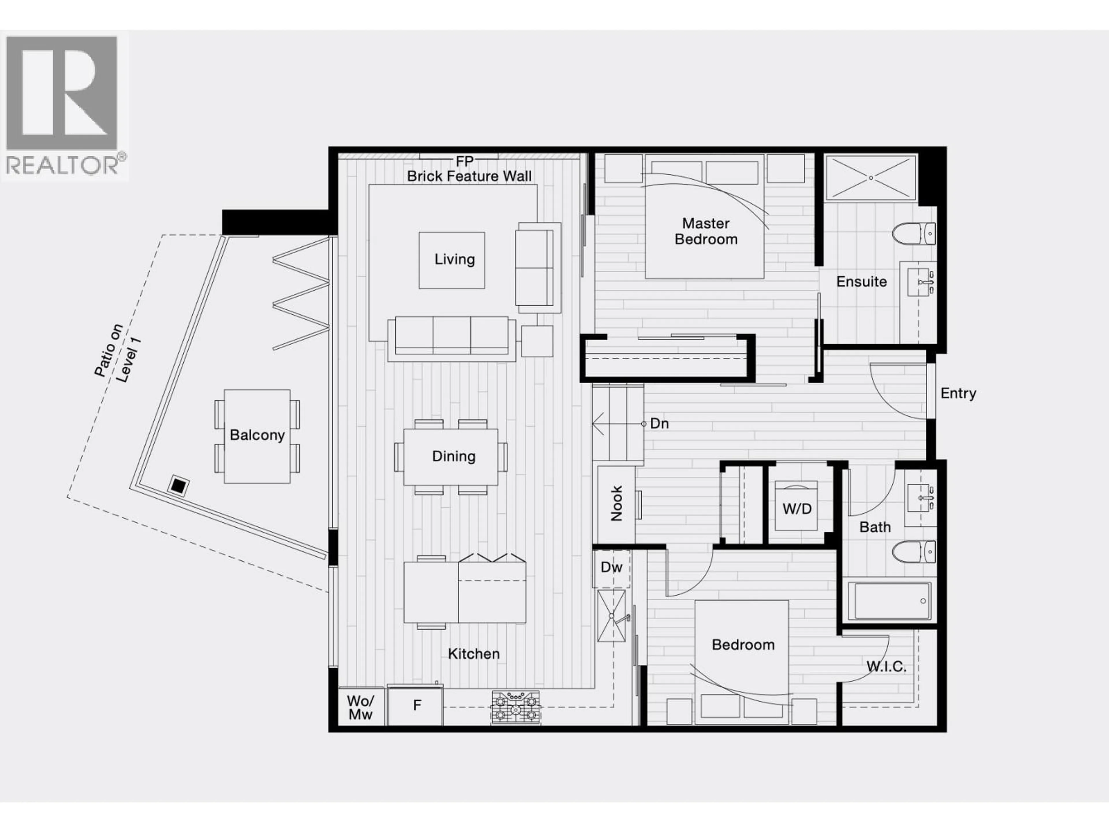 Floor plan for 318 - 300 SALTER STREET, New Westminster British Columbia V3M0L9