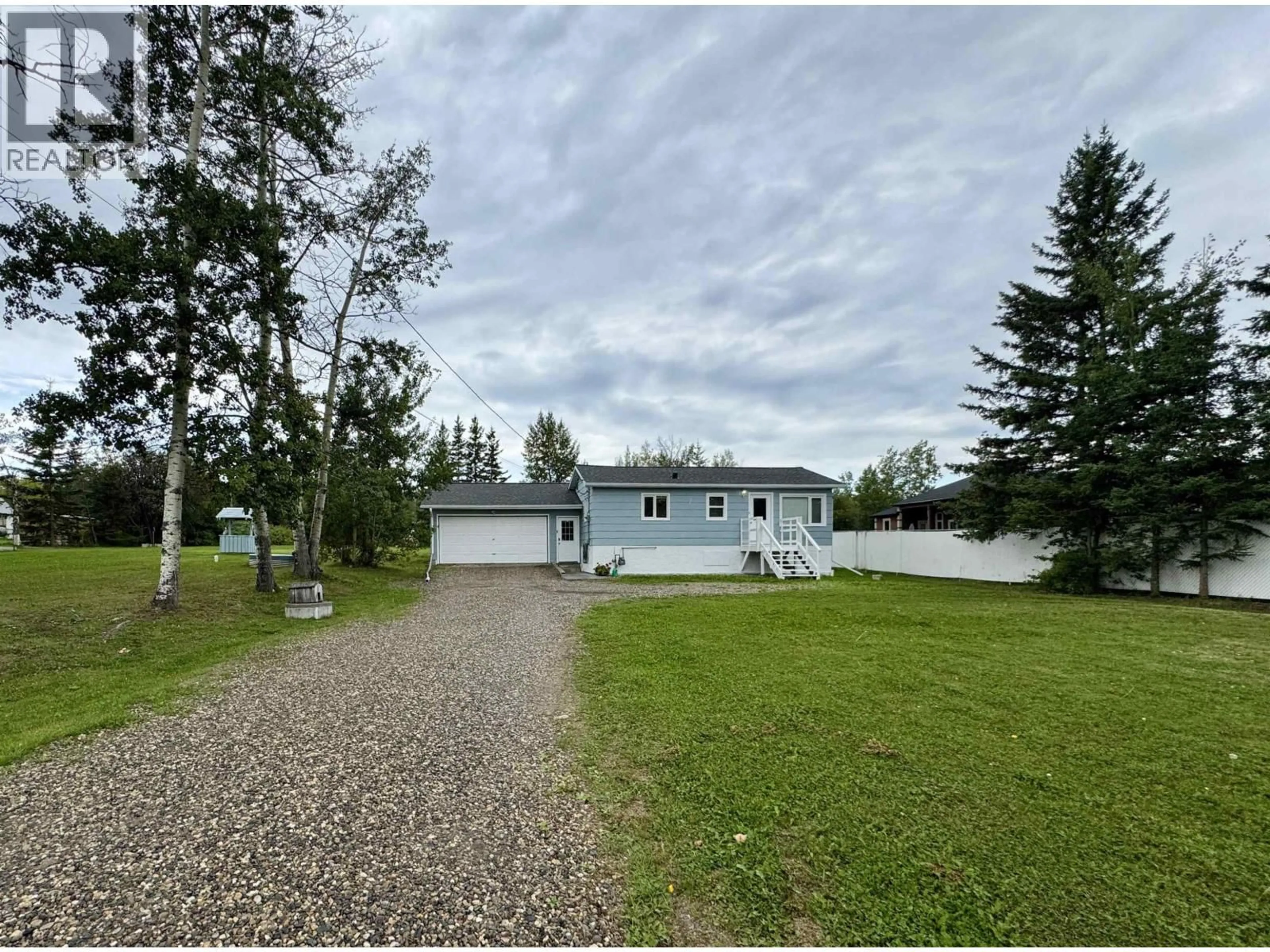 A pic from outside/outdoor area/front of a property/back of a property/a pic from drone, water/lake/river/ocean view for 13119 LAKESHORE DRIVE, Charlie Lake British Columbia V0C1H0