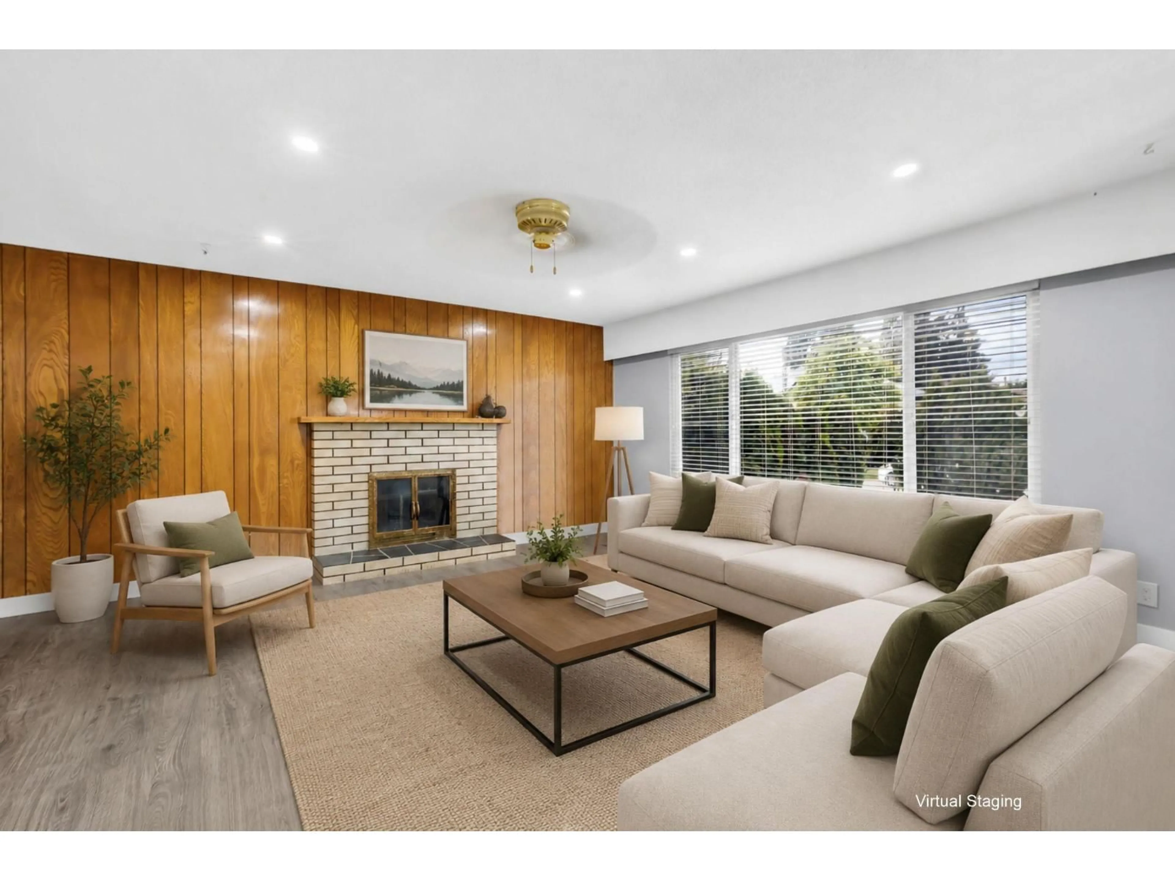 Living room with furniture, wood/laminate floor for 11786 86 AVENUE, Delta British Columbia V4C2X7
