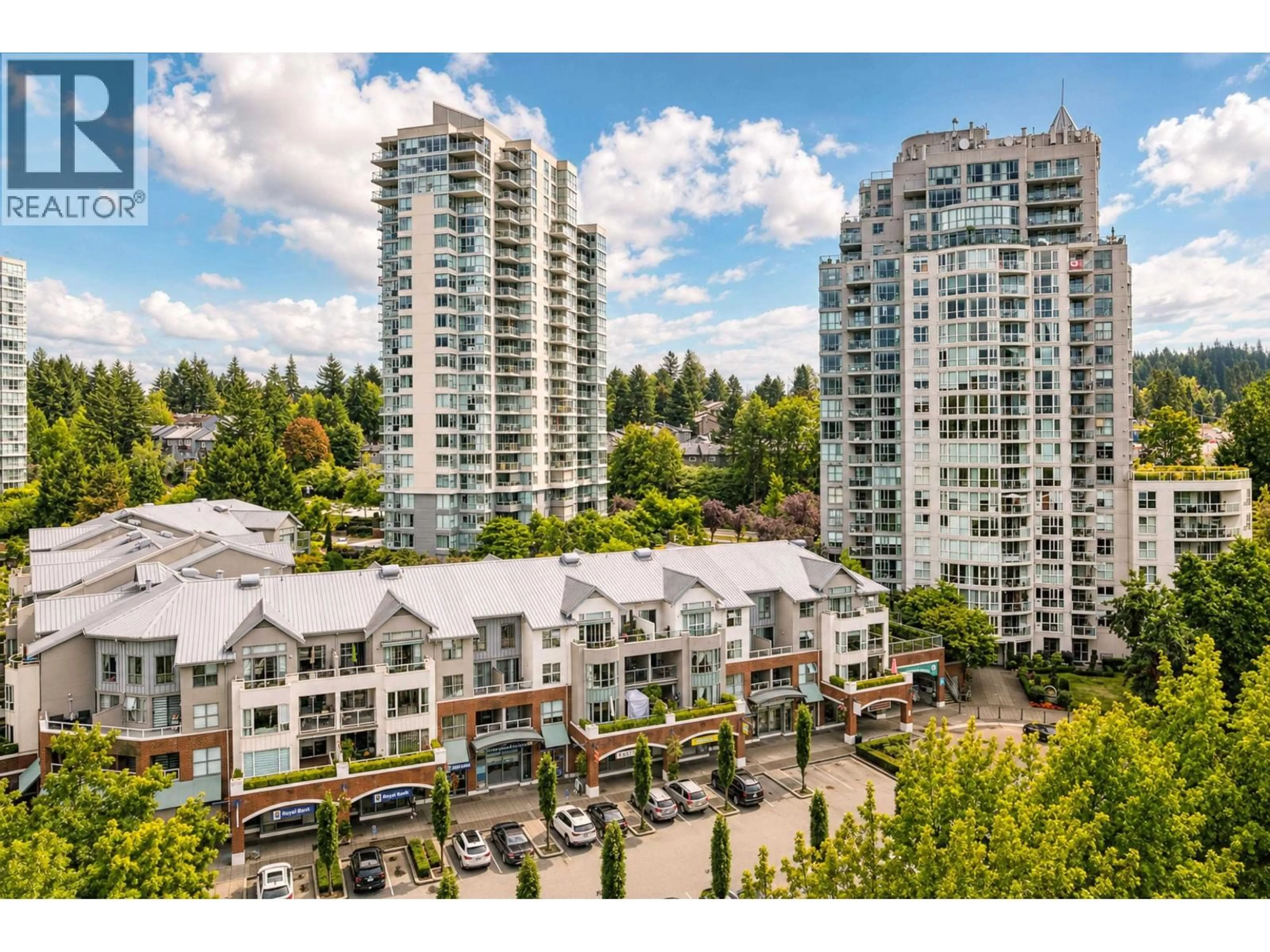 A pic from outside/outdoor area/front of a property/back of a property/a pic from drone, city buildings view from balcony for 303 - 200 NEWPORT DRIVE, Port Moody British Columbia V3H5B7