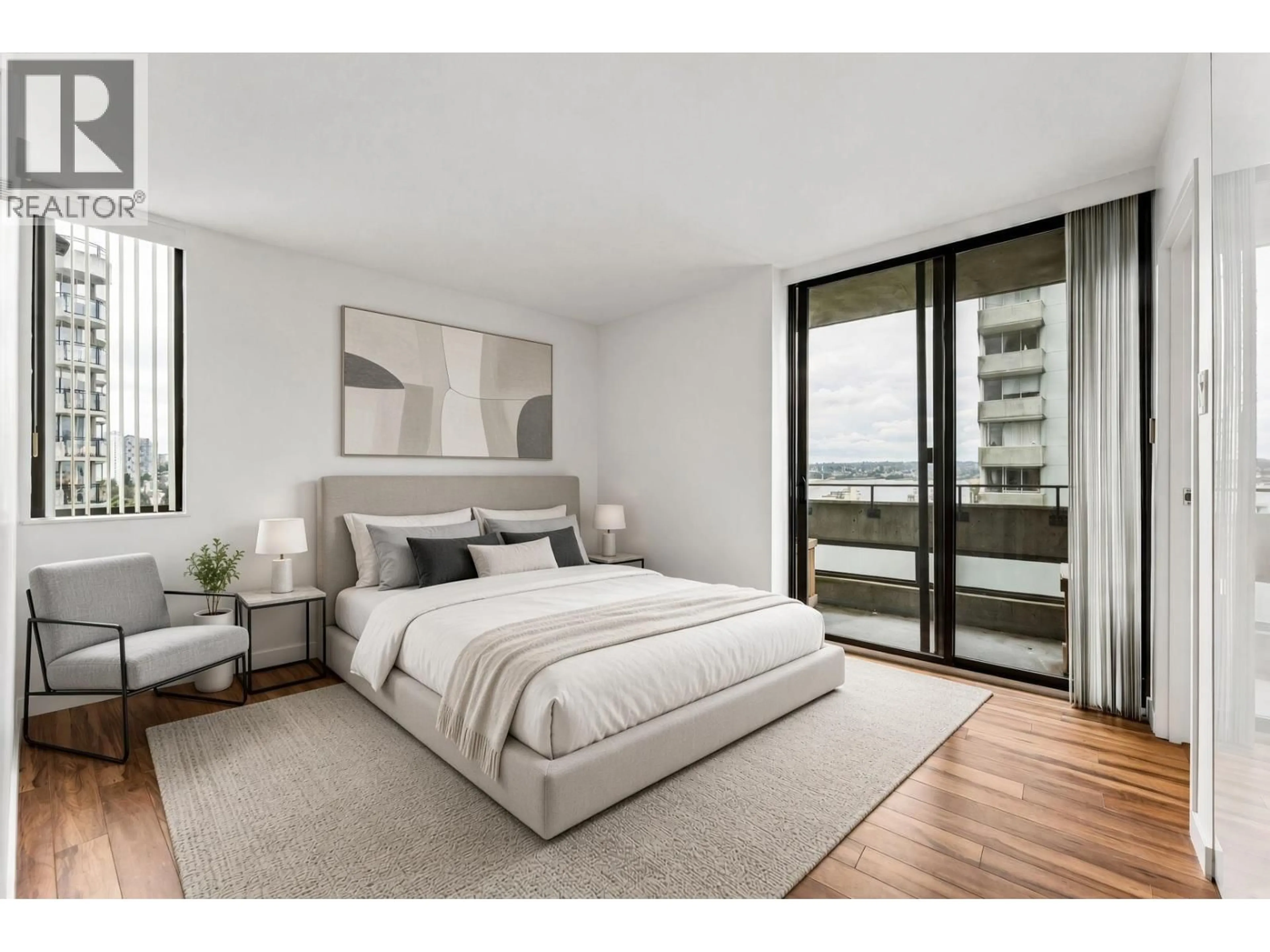 Bedroom with bed, unknown for 1203 - 2077 NELSON STREET, Vancouver British Columbia V6G2Y2