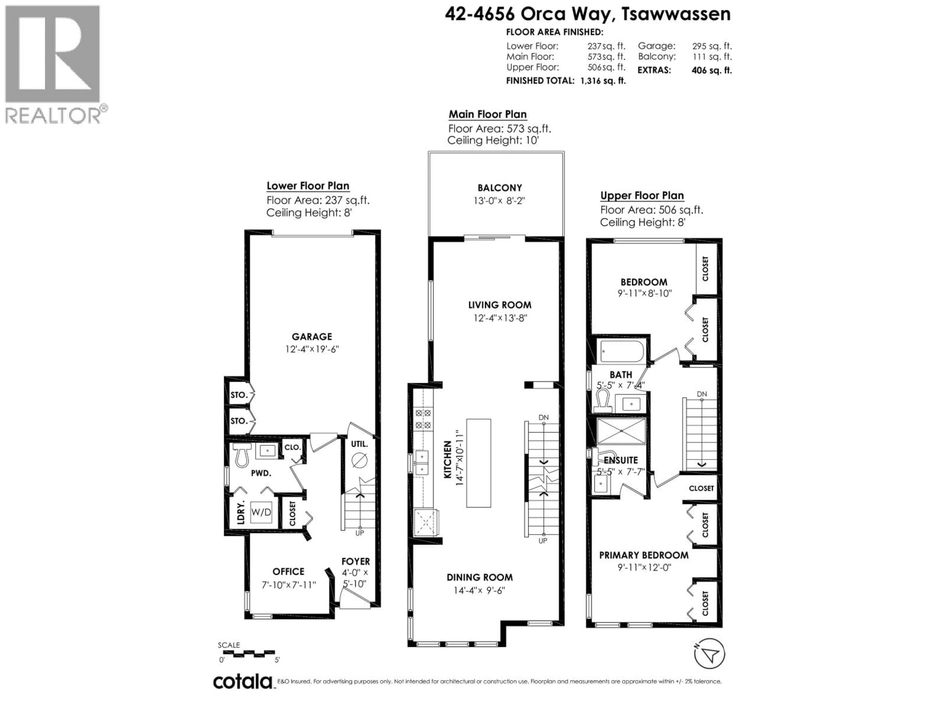 Floor plan for 42 - 4656 ORCA WAY, Tsawwassen British Columbia V4M4G4