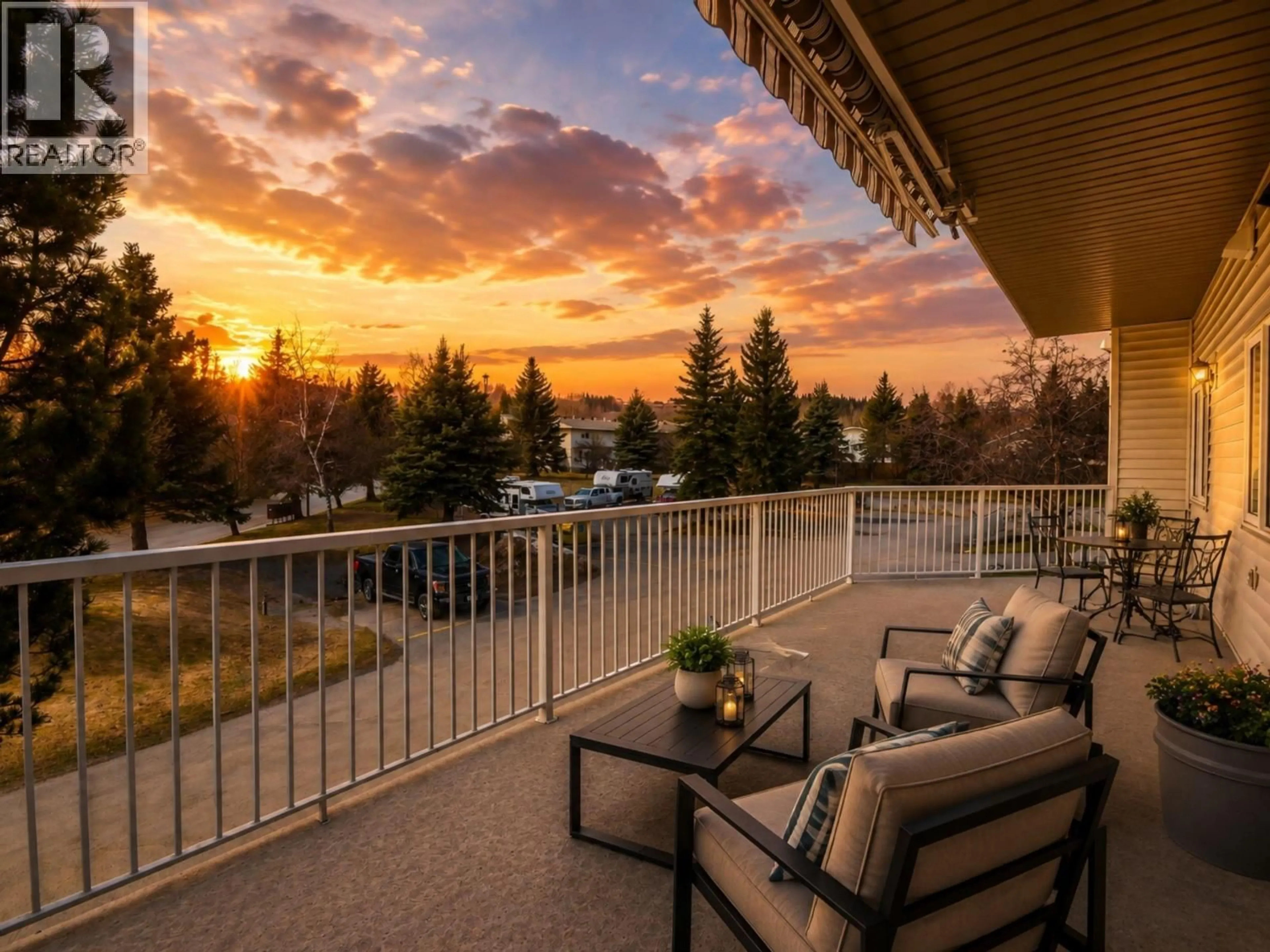 Patio, mountain view for 105 - 7255 SOUTHRIDGE AVENUE, Prince George British Columbia V2N4Z3