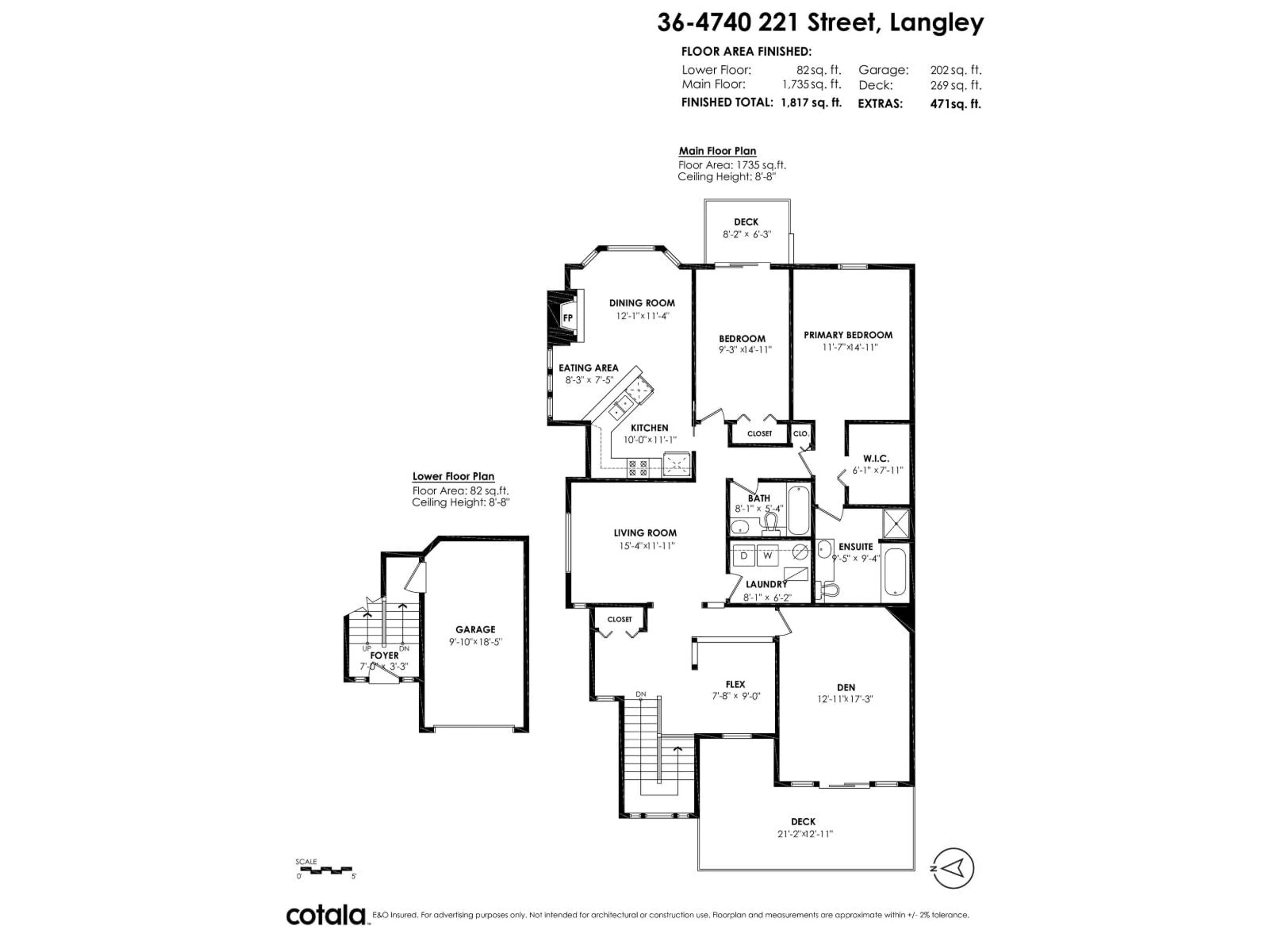 Floor plan for 36 - 4740 221 STREET, Langley British Columbia V2Z1L8
