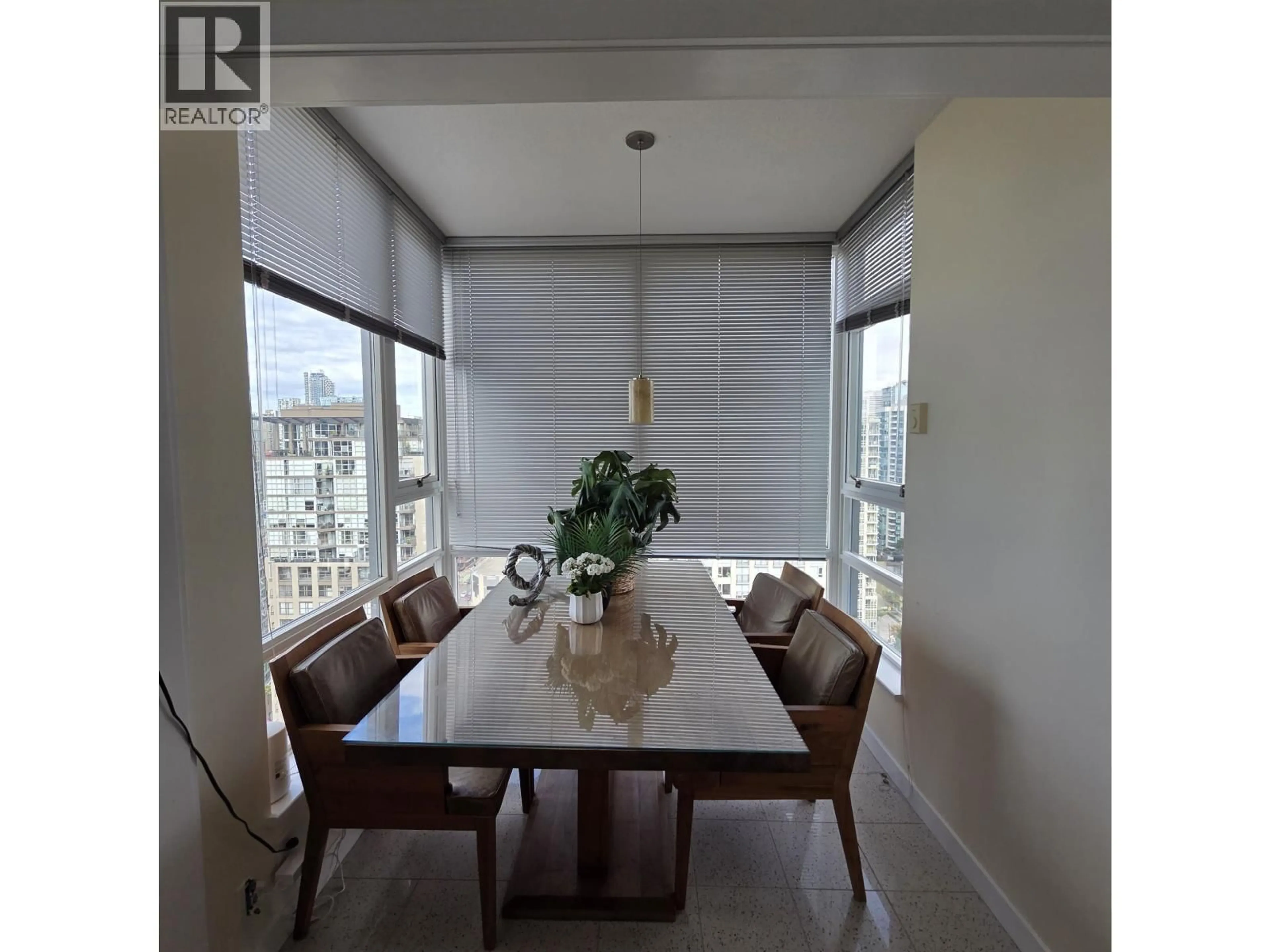 Dining room, wood/laminate floor for 3008 - 939 EXPO BOULEVARD, Vancouver British Columbia V6Z3G7