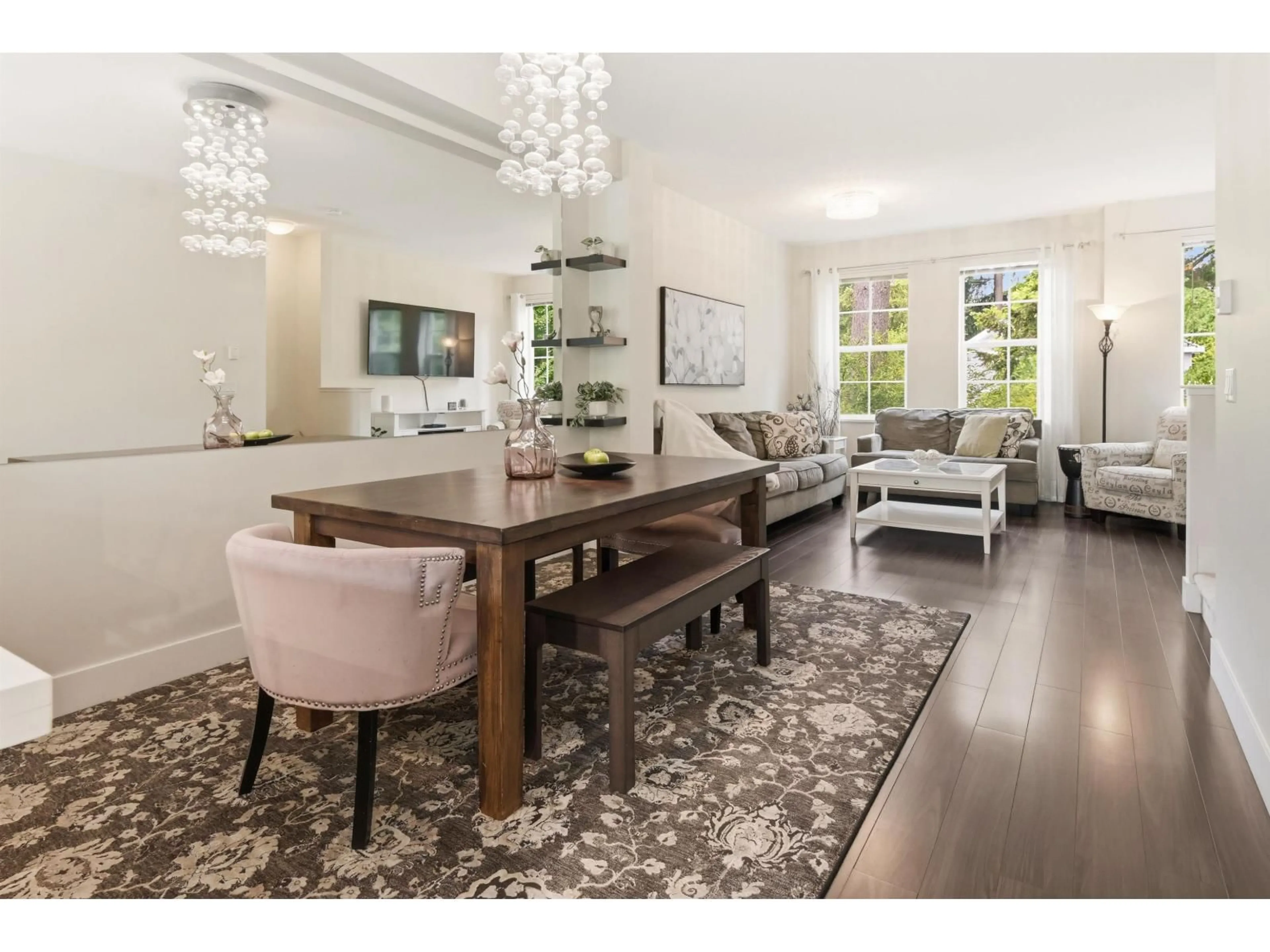 Dining room, wood/laminate floor for 20 - 3399 151ST STREET, Surrey British Columbia V3Z0L3