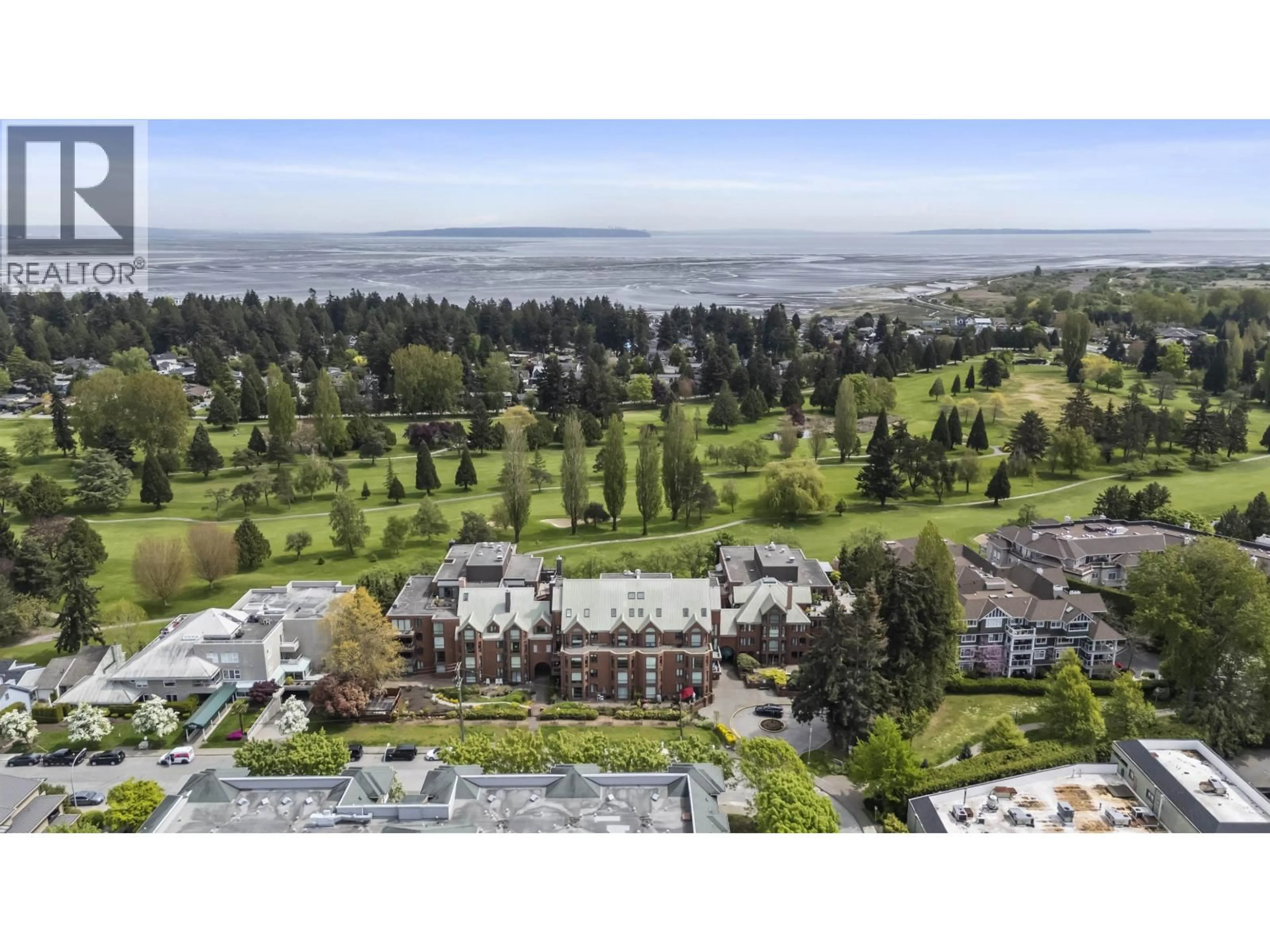A pic from outside/outdoor area/front of a property/back of a property/a pic from drone, mountain view for 508 - 1350 VIEW CRESCENT, Delta British Columbia V4L2K3